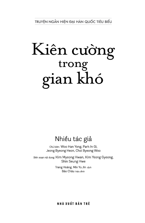 truyện ngắn hiện đại hàn quốc tiêu biểu - kiên cường trong gian khó