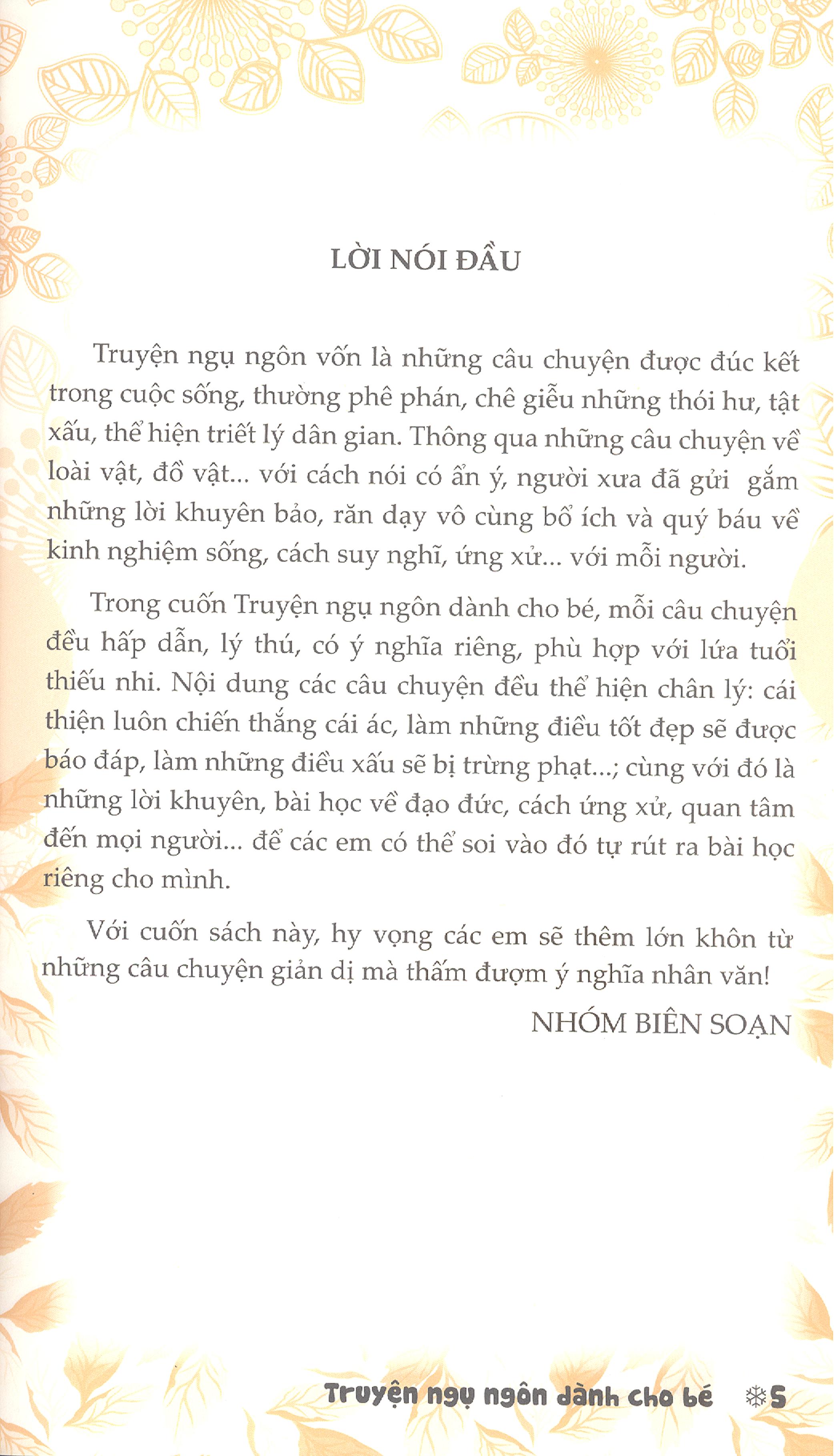 truyện ngụ ngôn dành cho bé