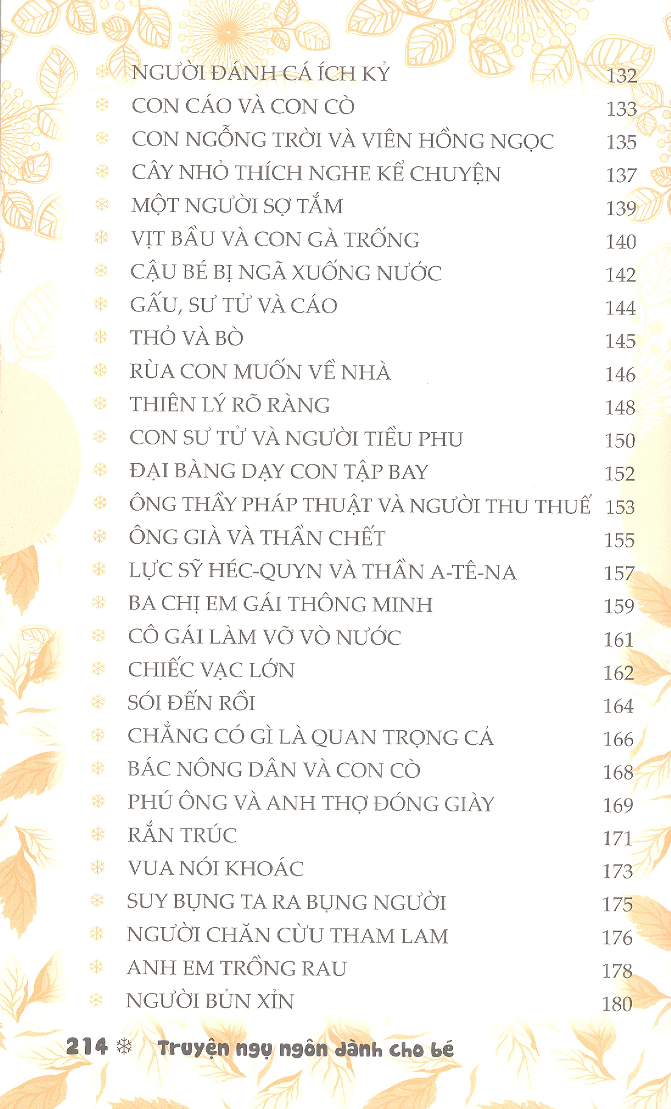 truyện ngụ ngôn dành cho bé