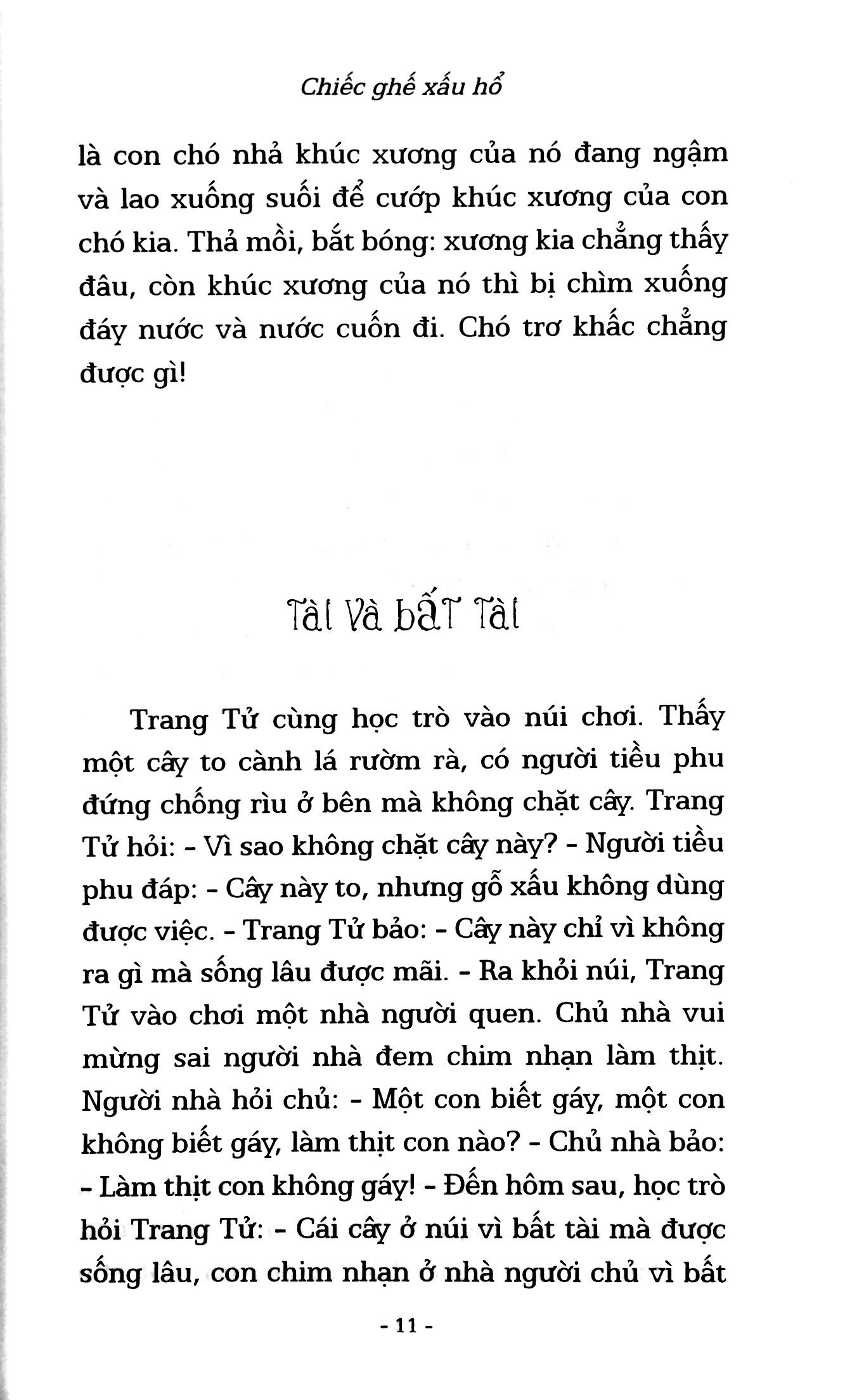 truyện ngụ ngôn thế giới chọn lọc - chiếc ghế xấu hổ