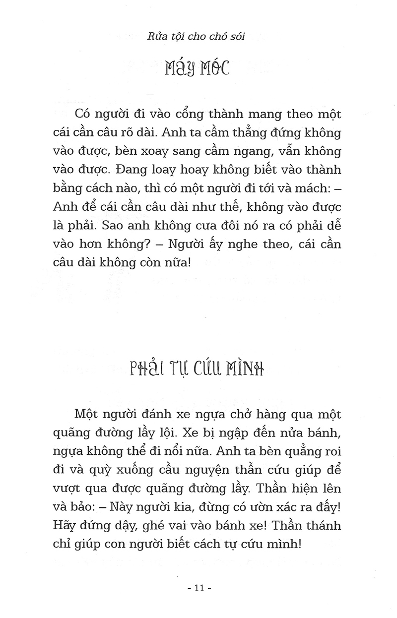 truyện ngụ ngôn thế giới chọn lọc - rửa tội cho chó sói
