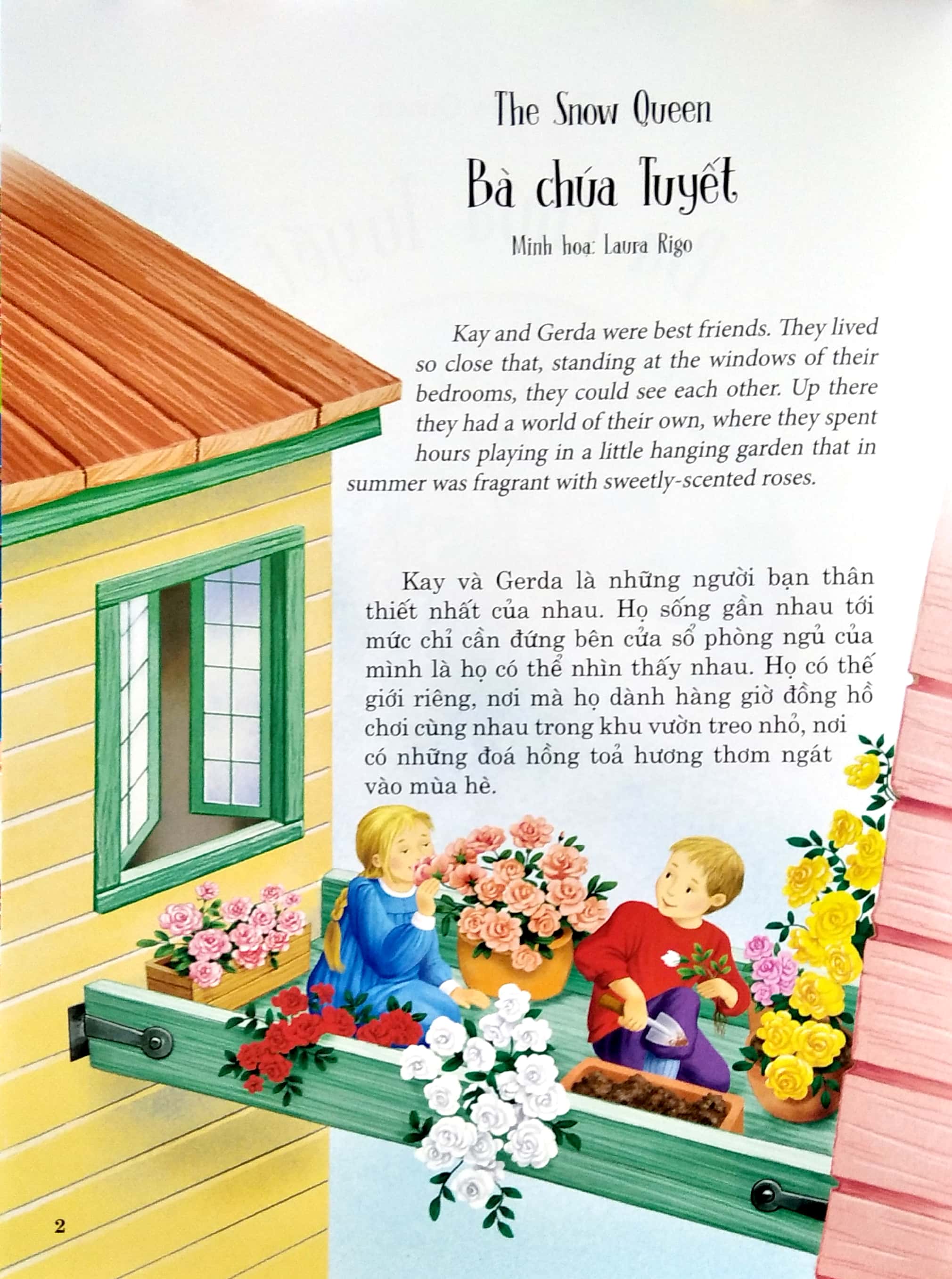 truyện song ngữ anh - việt: bà chúa tuyết