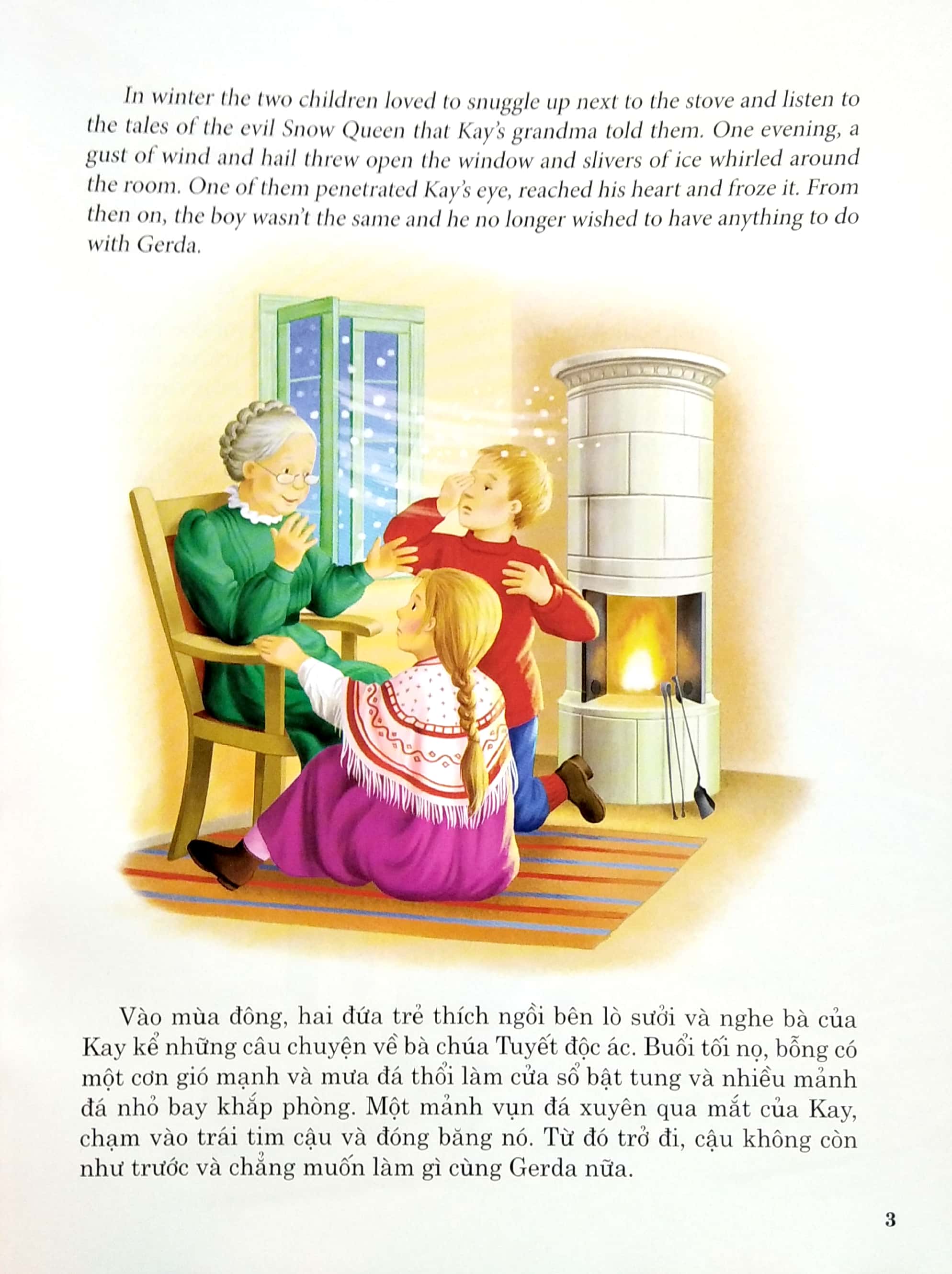 truyện song ngữ anh - việt: bà chúa tuyết