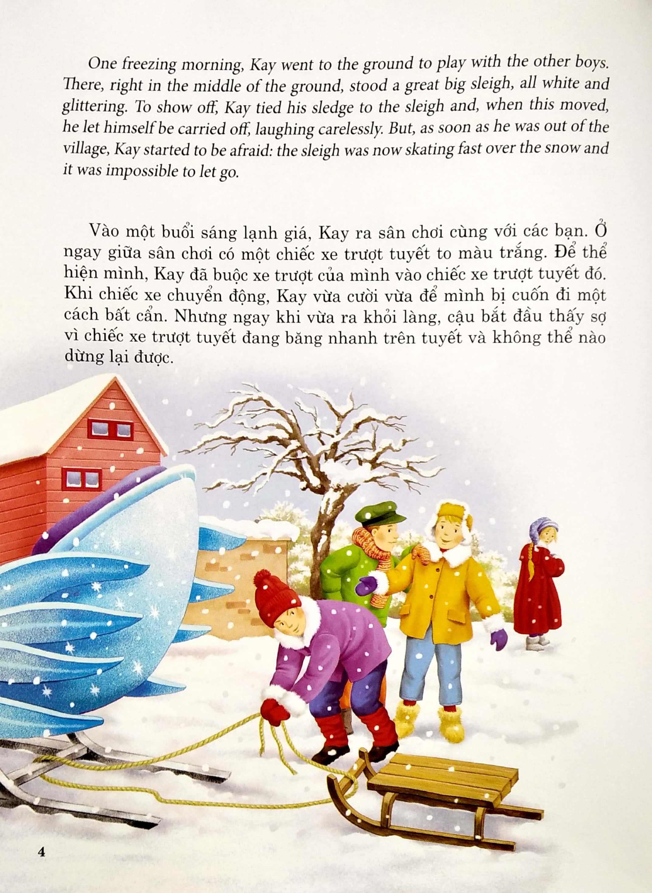 truyện song ngữ anh - việt: bà chúa tuyết