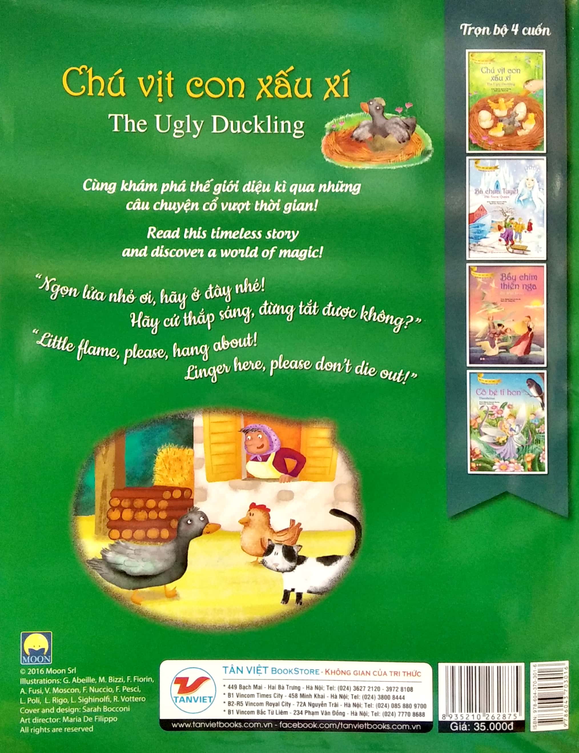 truyện song ngữ anh - việt: chú vịt con xấu xí