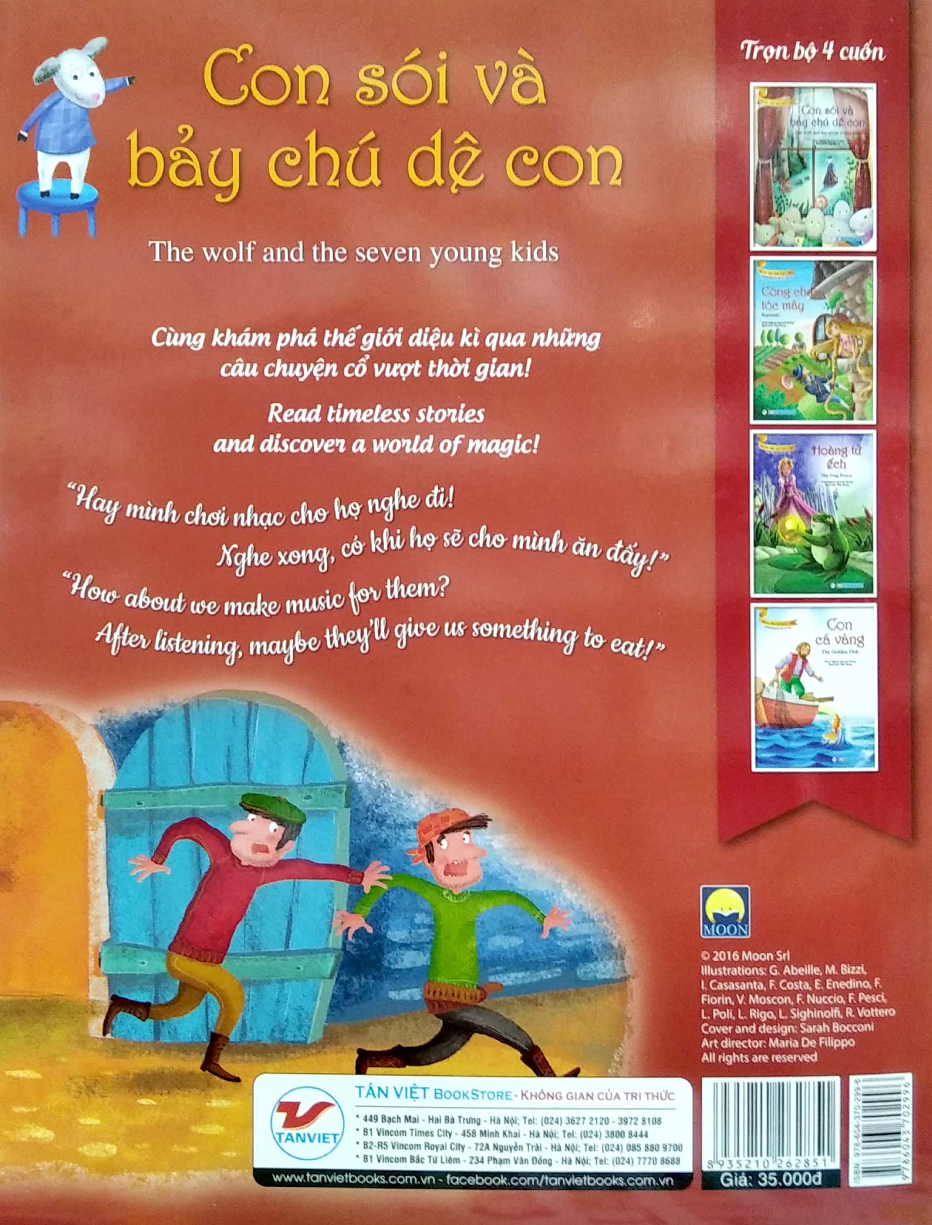 truyện song ngữ anh - việt: con sói và bảy chú dê con