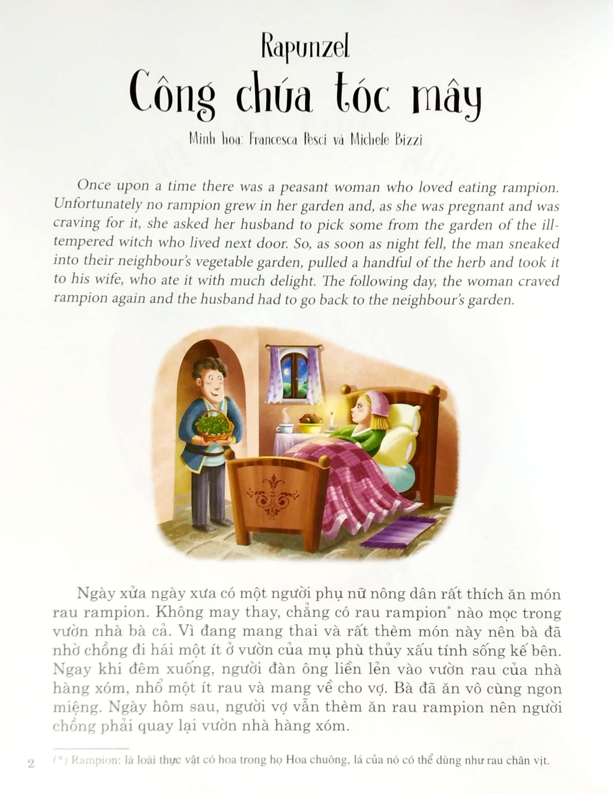 truyện song ngữ anh - việt: công chúa tóc mây