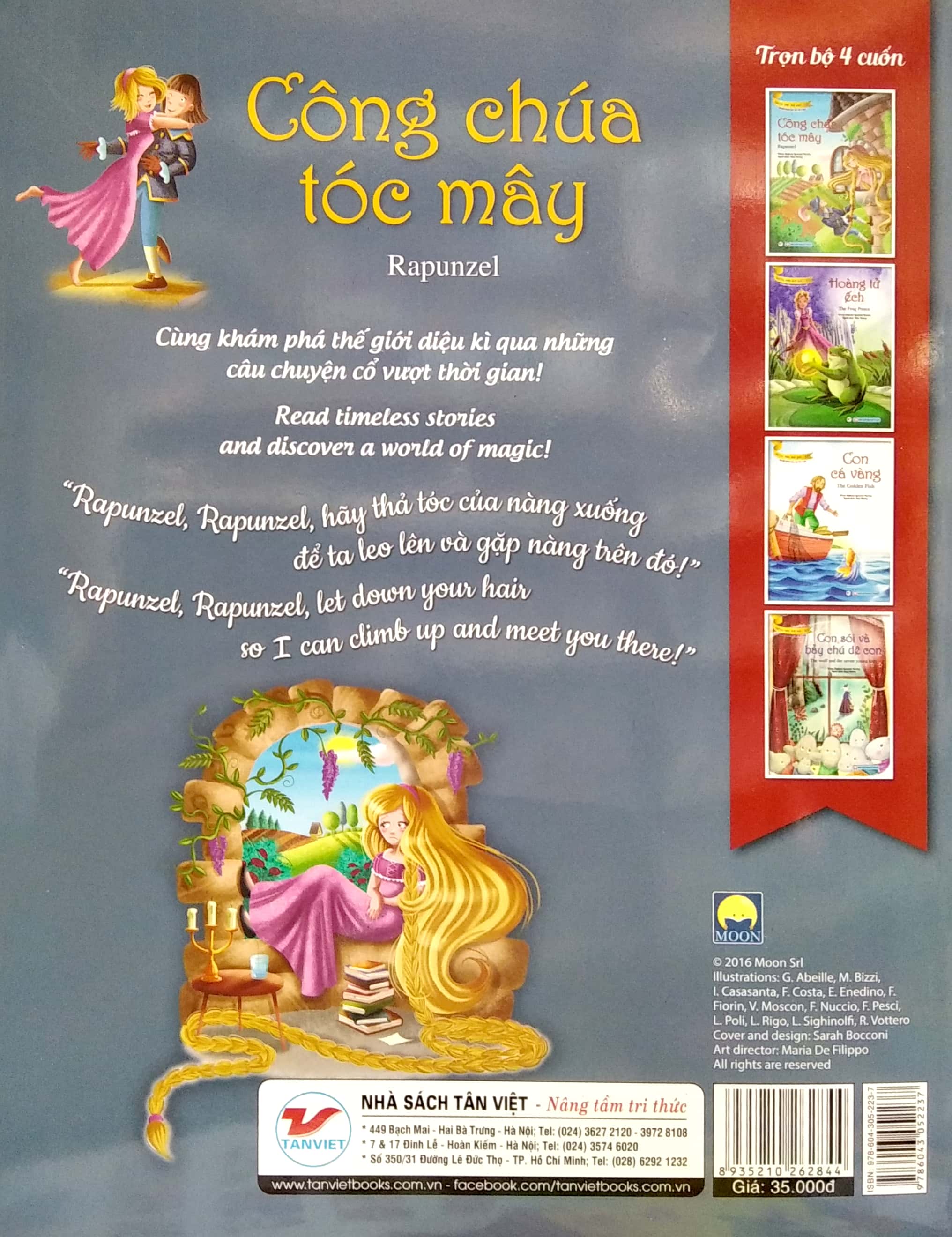 truyện song ngữ anh - việt: công chúa tóc mây