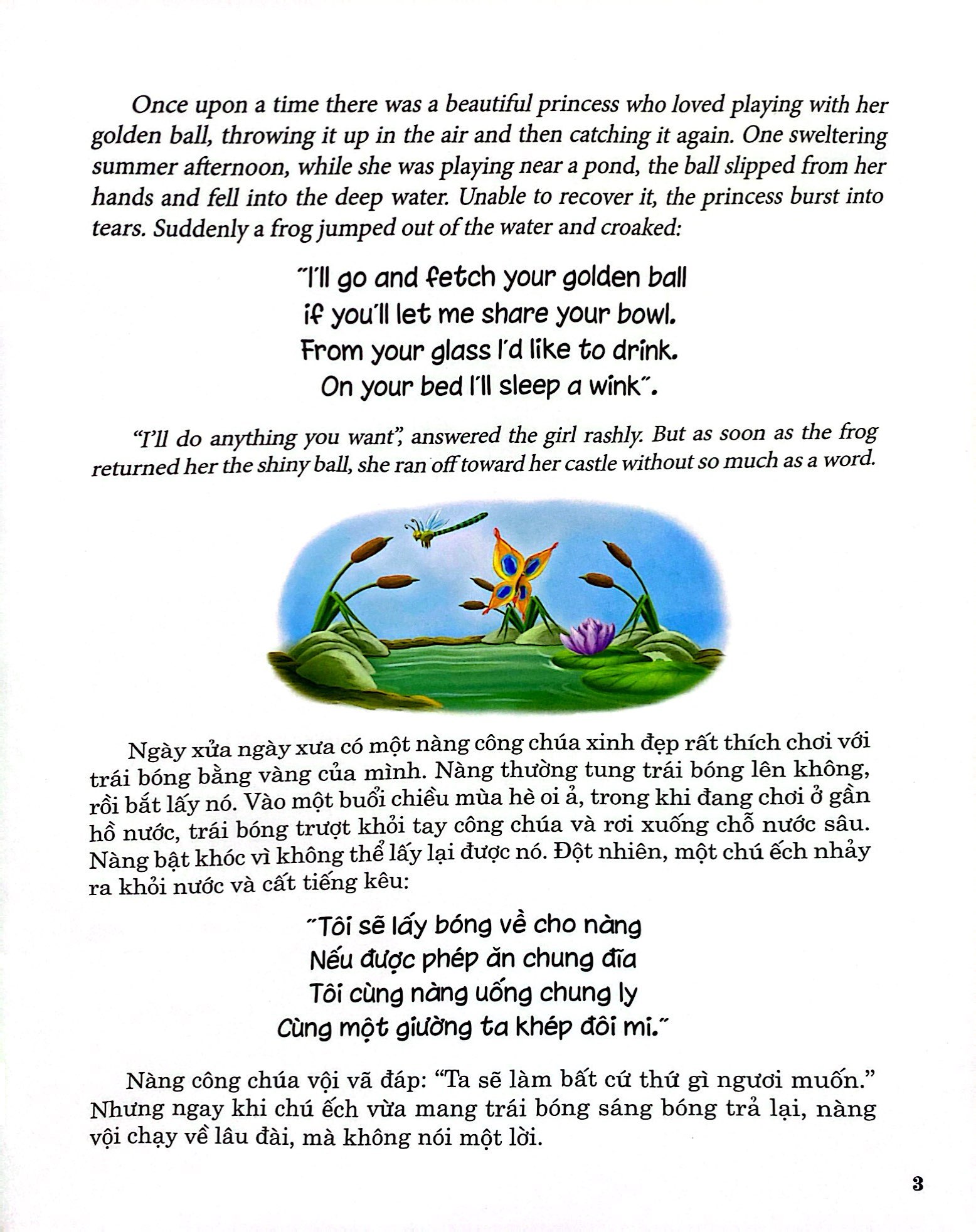 truyện song ngữ anh - việt: hoàng tử ếch