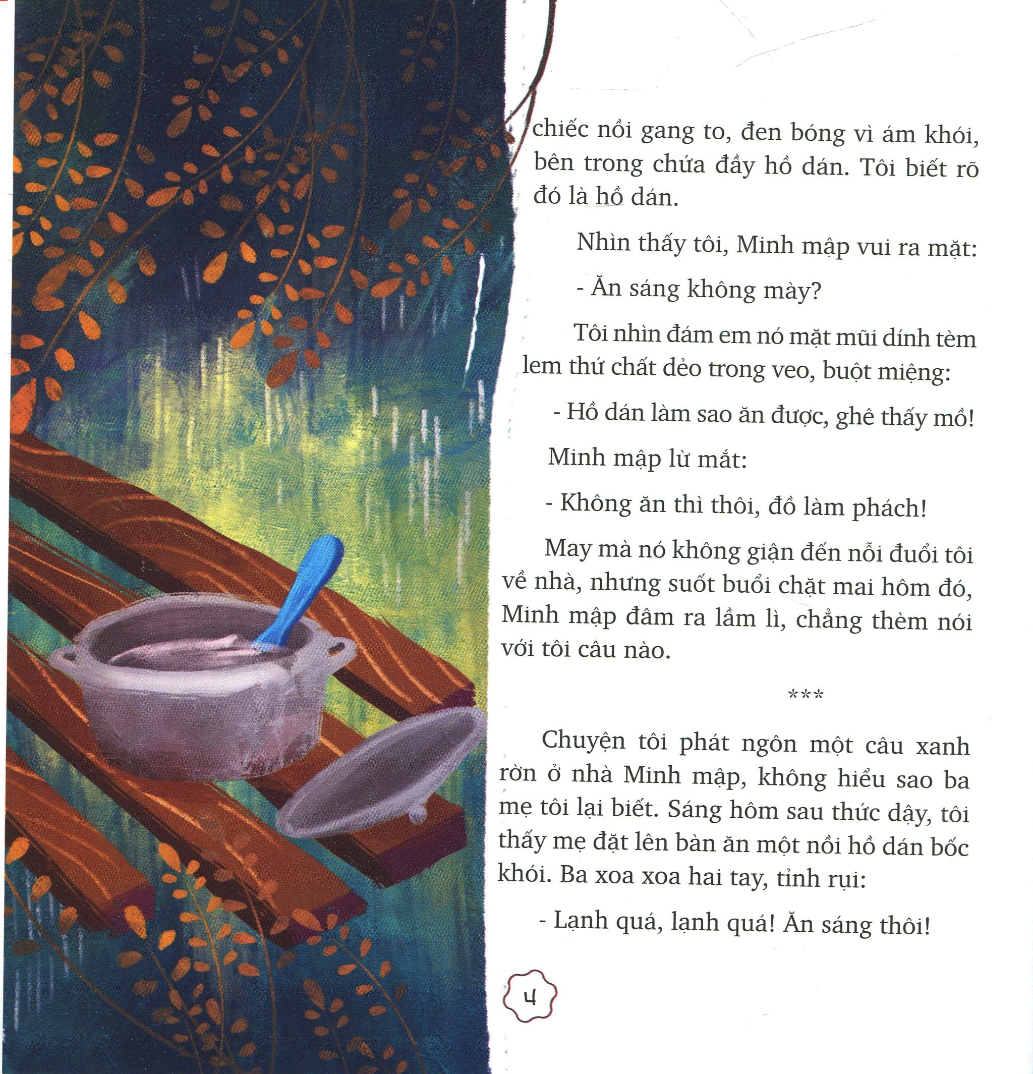 truyện thiếu nhi hạt giống tâm hồn - bữa ăn sáng bằng hồ dán (tái bản 2020)