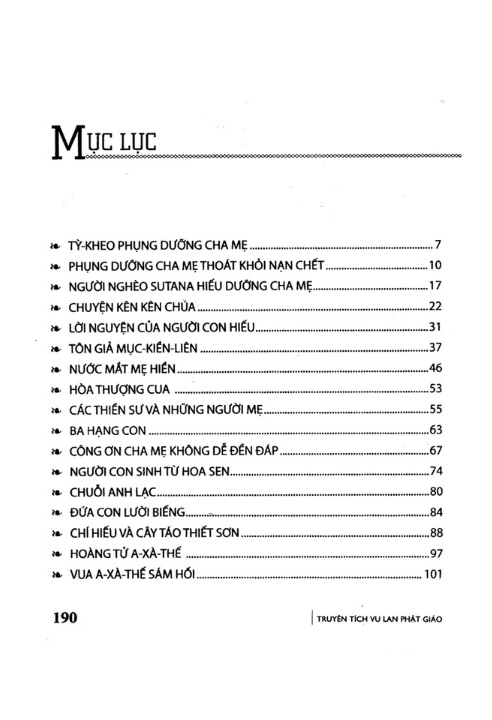 truyện tích vu lan phật giáo