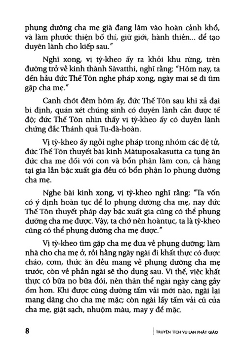 truyện tích vu lan phật giáo