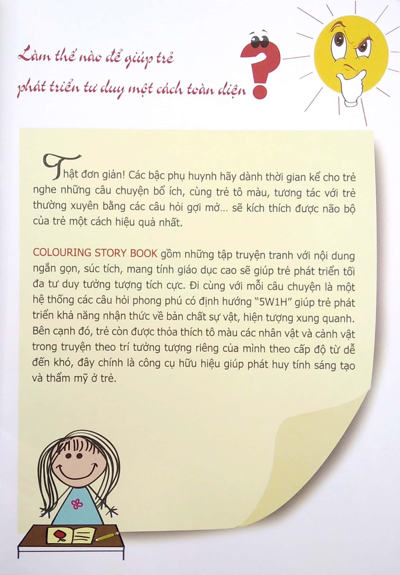 truyện tô màu phát triển tư duy thumbtelling - chuyện của xe ủi nhỏ