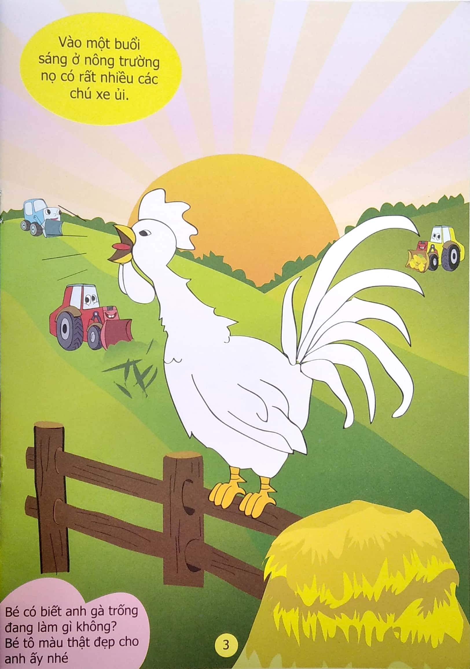 truyện tô màu phát triển tư duy thumbtelling - chuyện của xe ủi nhỏ