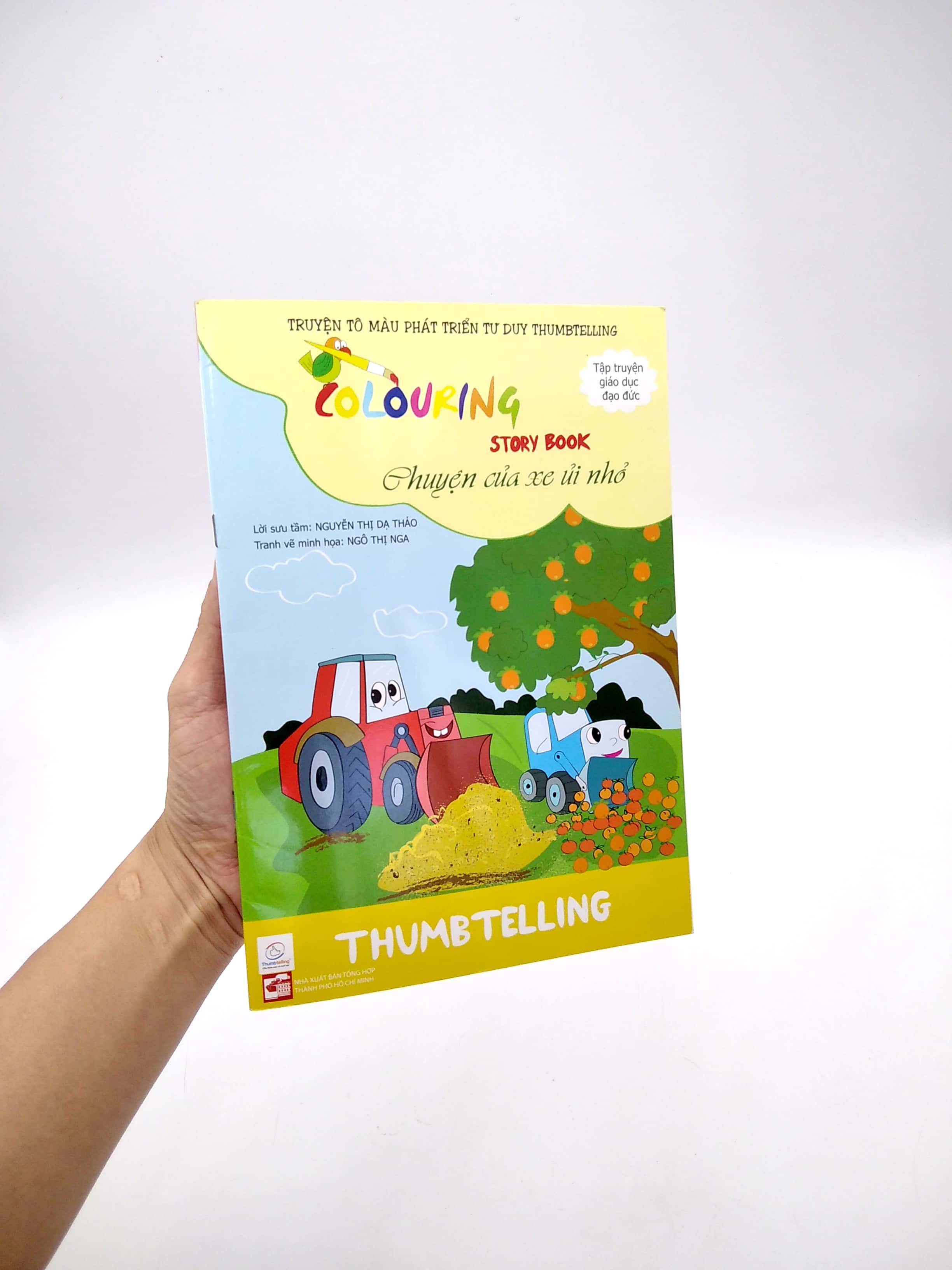 truyện tô màu phát triển tư duy thumbtelling - chuyện của xe ủi nhỏ