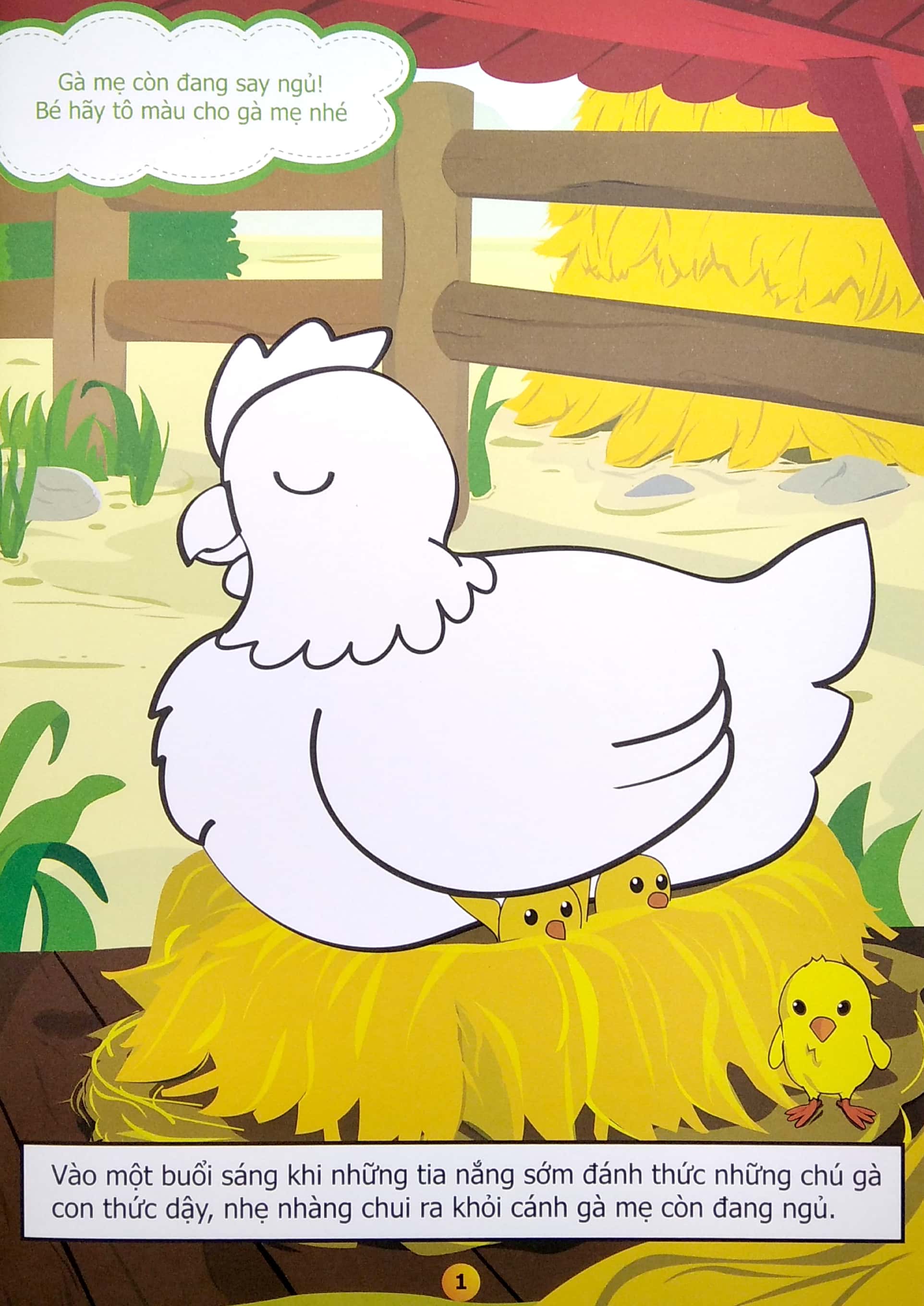 truyện tô màu phát triển tư duy thumbtelling - cuộc phiêu lưu của anh em nhà gà