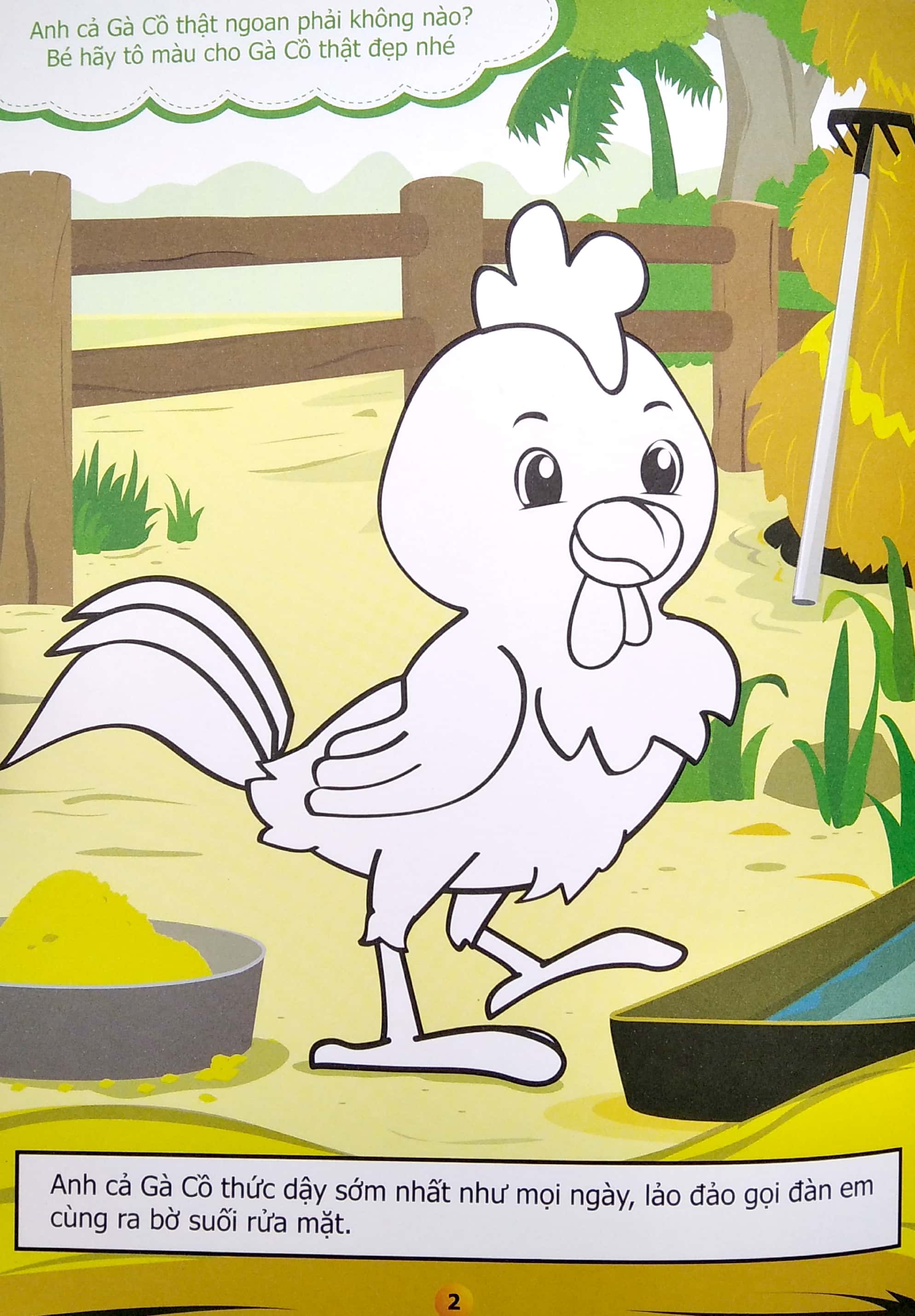 truyện tô màu phát triển tư duy thumbtelling - cuộc phiêu lưu của anh em nhà gà