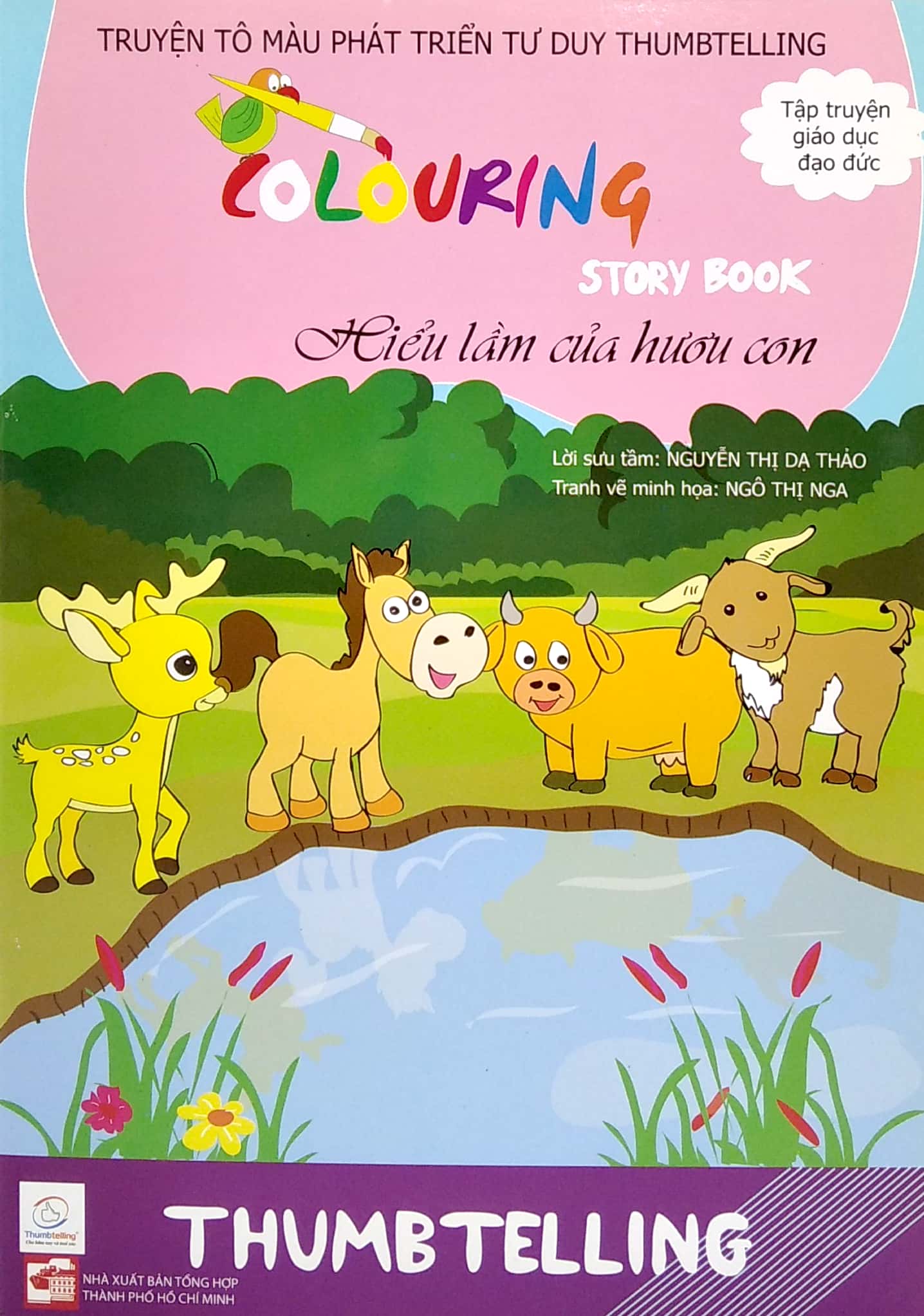 truyện tô màu phát triển tư duy thumbtelling - hiểu lầm của hươu con