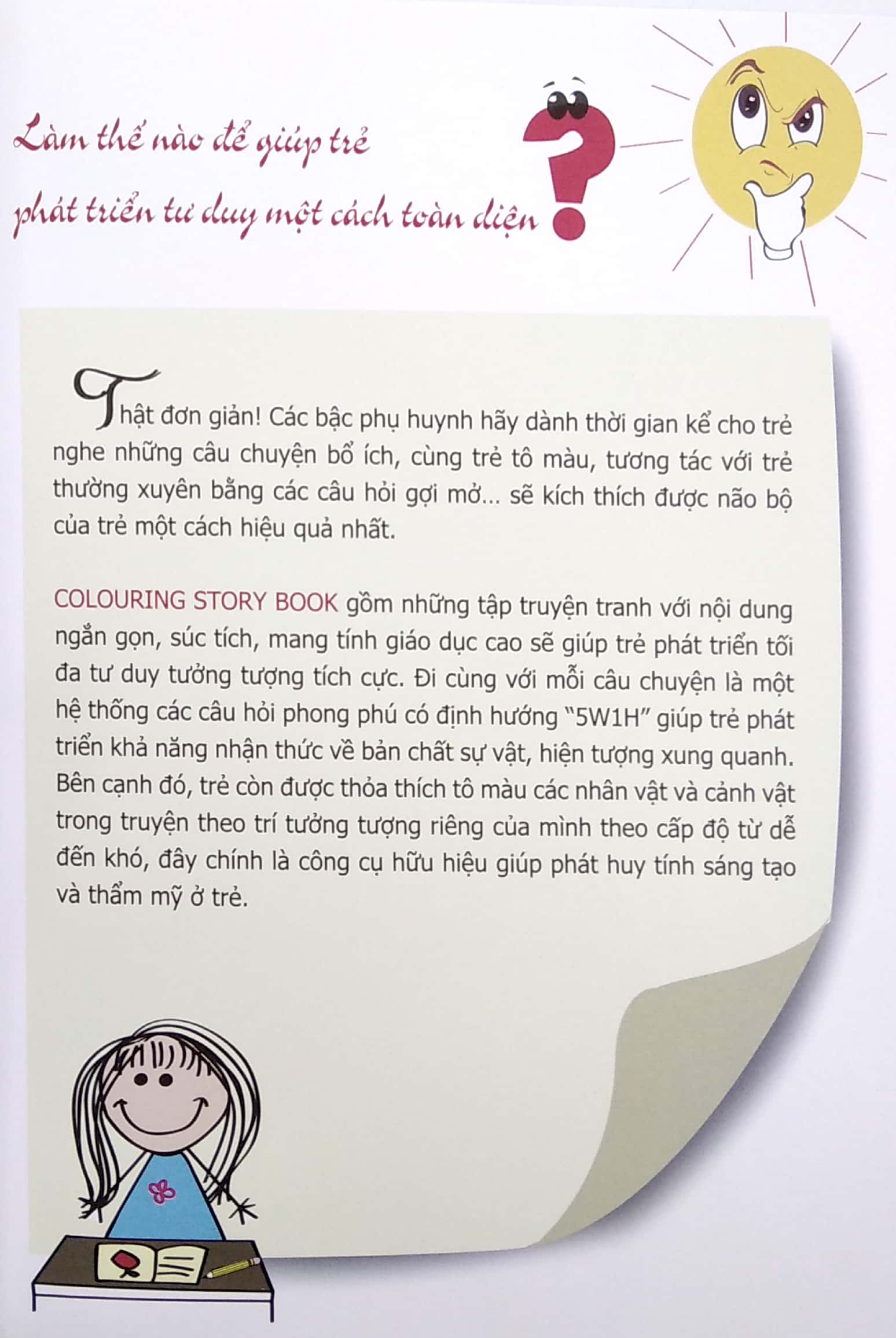 truyện tô màu phát triển tư duy thumbtelling - hiểu lầm của hươu con