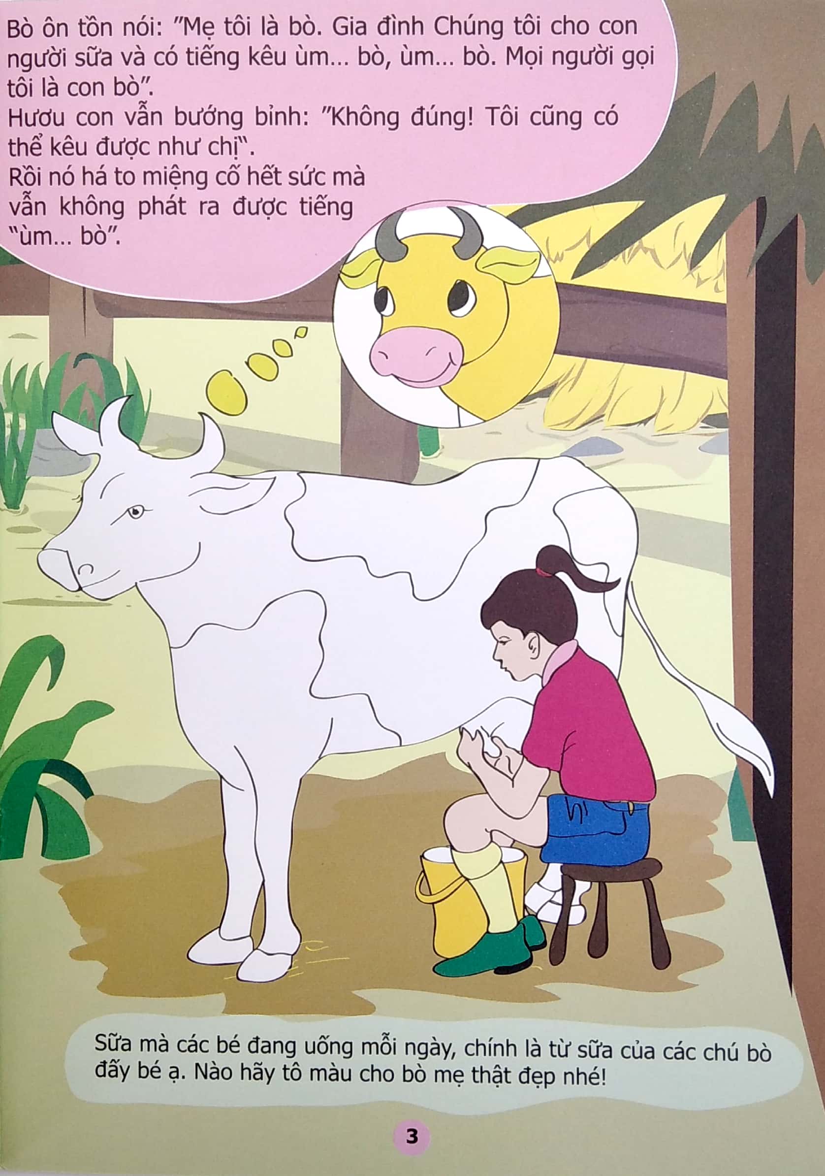 truyện tô màu phát triển tư duy thumbtelling - hiểu lầm của hươu con