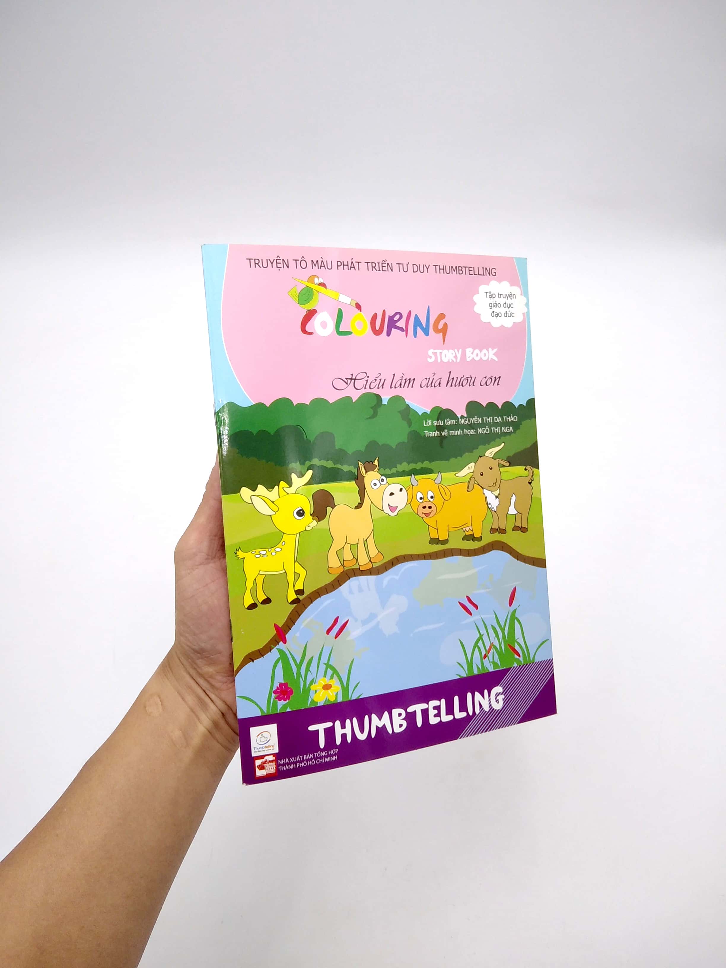 truyện tô màu phát triển tư duy thumbtelling - hiểu lầm của hươu con