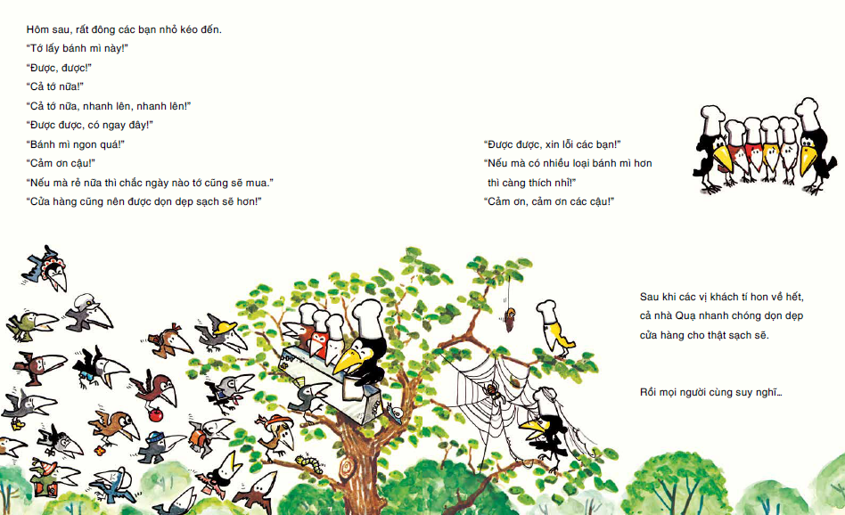 truyện tranh ehon - cửa hàng bánh mì quạ (từ 3 - 6 tuổi) (tái bản 2020)