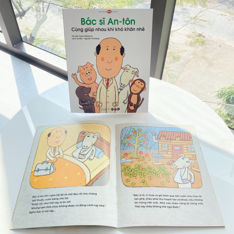 truyện tranh ehon nhật bản - bác sĩ an-tôn cùng giúp nhau khi khó khăn nhé