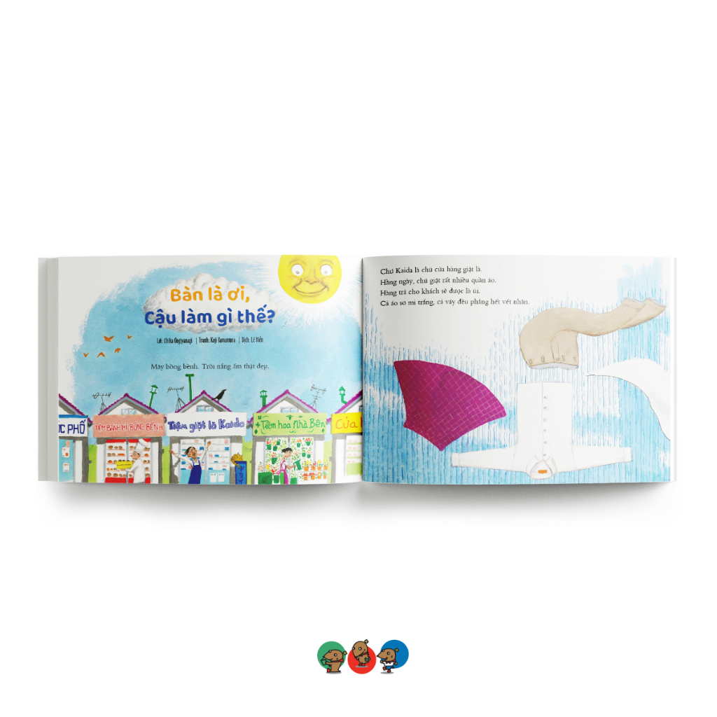 truyện tranh ehon nhật bản - bàn là ơi, cậu làm gì thế?