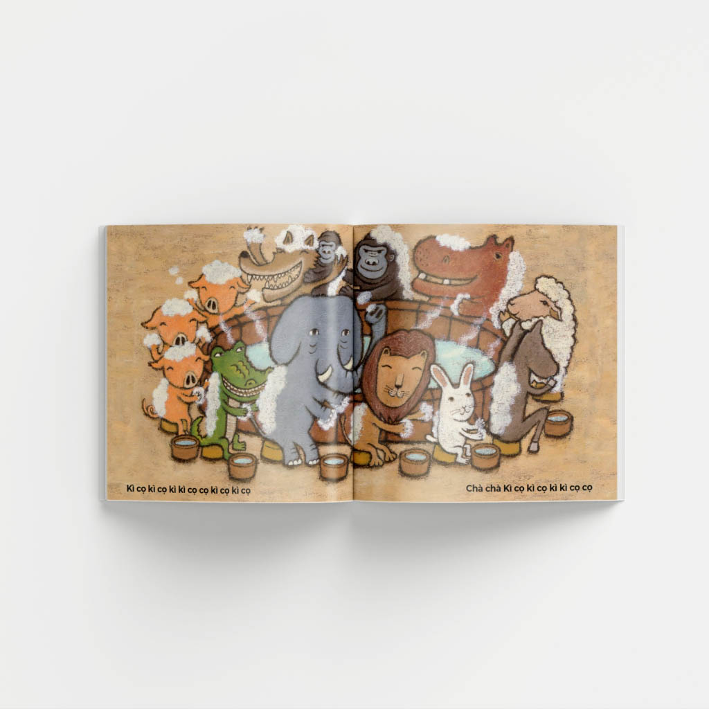 truyện tranh ehon nhật bản - bồn tắm của rừng