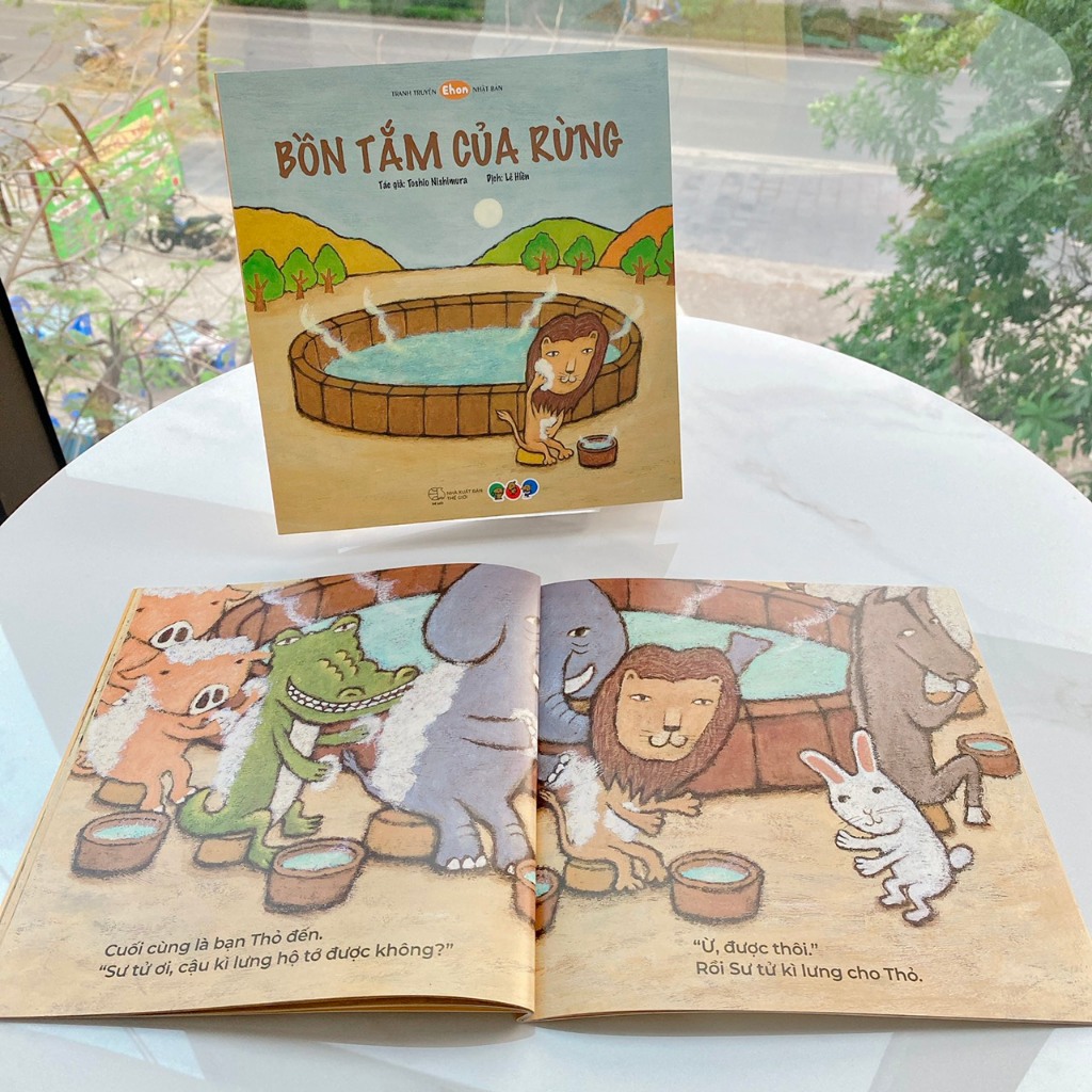 truyện tranh ehon nhật bản - bồn tắm của rừng