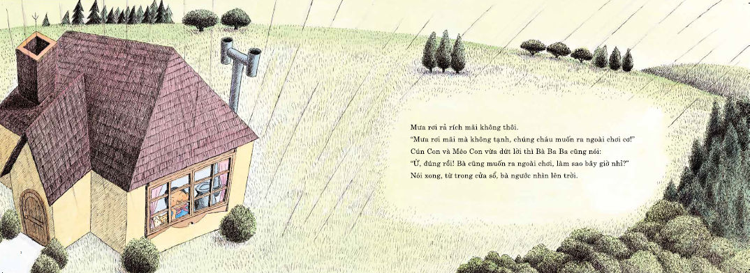 truyện tranh ehon nhật bản cho bé - mưa rơi (từ 3-6 tuổi) (tái bản 2024)