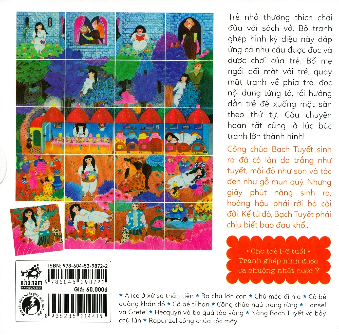 truyện tranh ghép - nàng bạch tuyết và bảy chú lùn