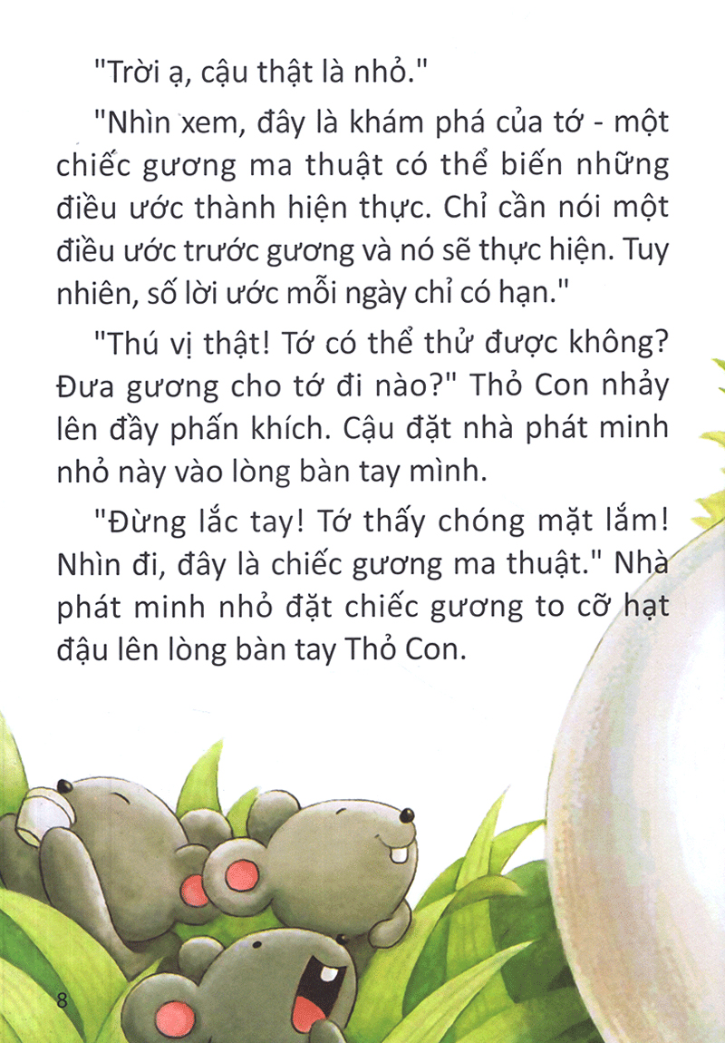 truyện tranh giáo dục thỏ con ơi - chiếc gương ma thuật