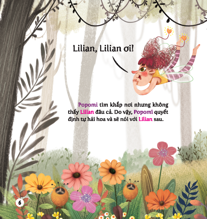 truyện tranh học viện phép thuật - rèn luyện aq cho trẻ - dạy trẻ biết chịu trách nhiệm - hoa bảy màu biến mất