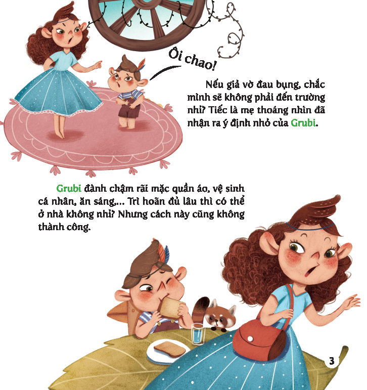 truyện tranh học viện phép thuật - rèn luyện aq cho trẻ - dạy trẻ thích nghi và độc lập - con không muốn đi học