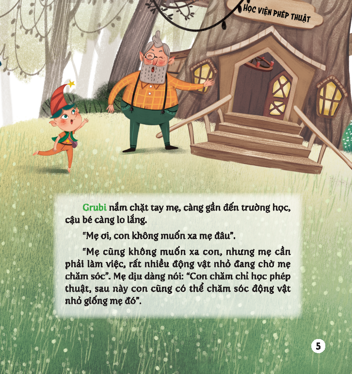truyện tranh học viện phép thuật - rèn luyện aq cho trẻ - dạy trẻ thích nghi và độc lập - con không muốn đi học