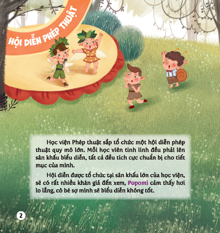 truyện tranh học viện phép thuật - rèn luyện aq cho trẻ - dạy trẻ ứng xử bình tĩnh - hội diễn phép thuật căng thẳng