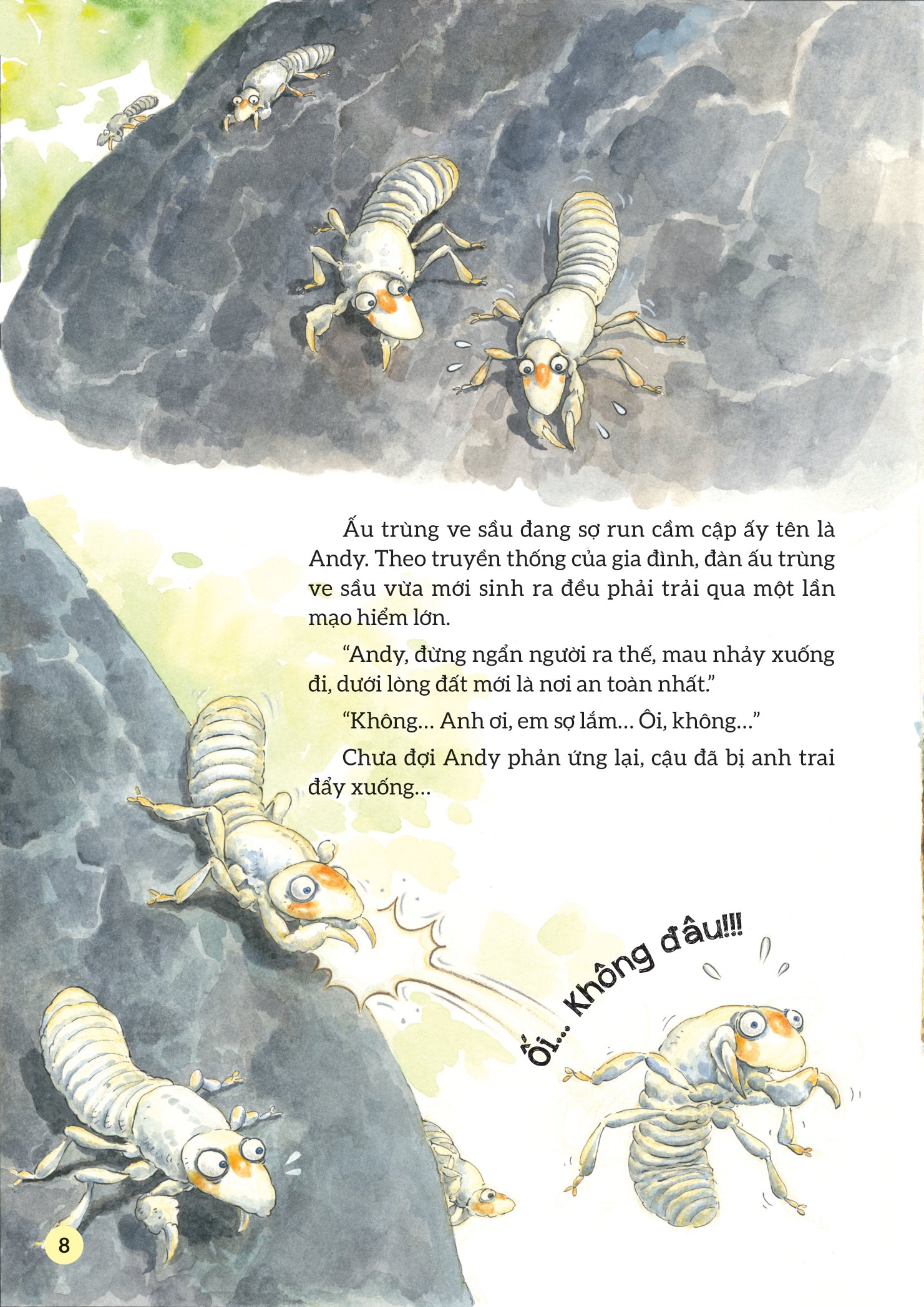 truyện tranh khoa học về các loài côn trùng - ca sĩ nhiệt tình - ve sầu