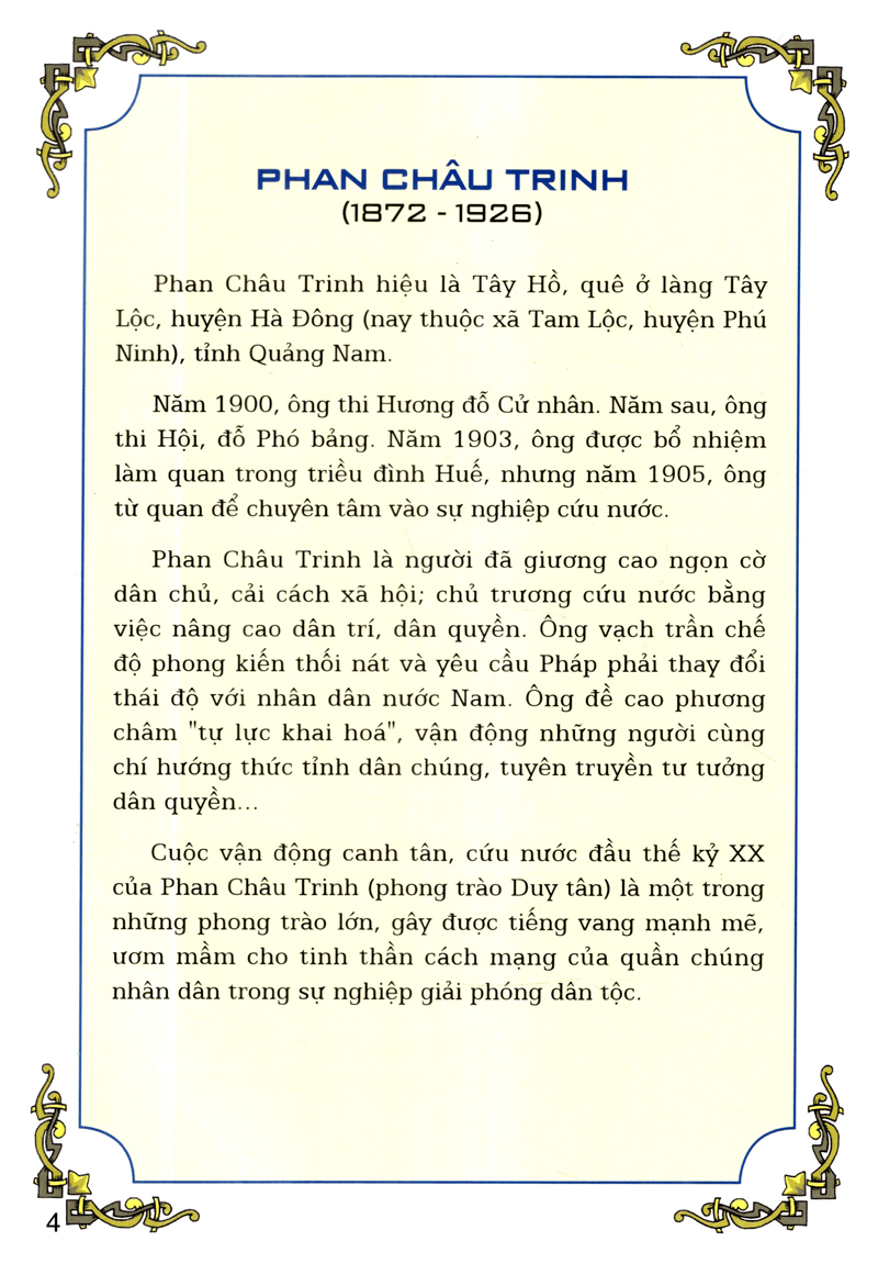 truyện tranh lịch sử - nhà yêu nước phan chu trinh