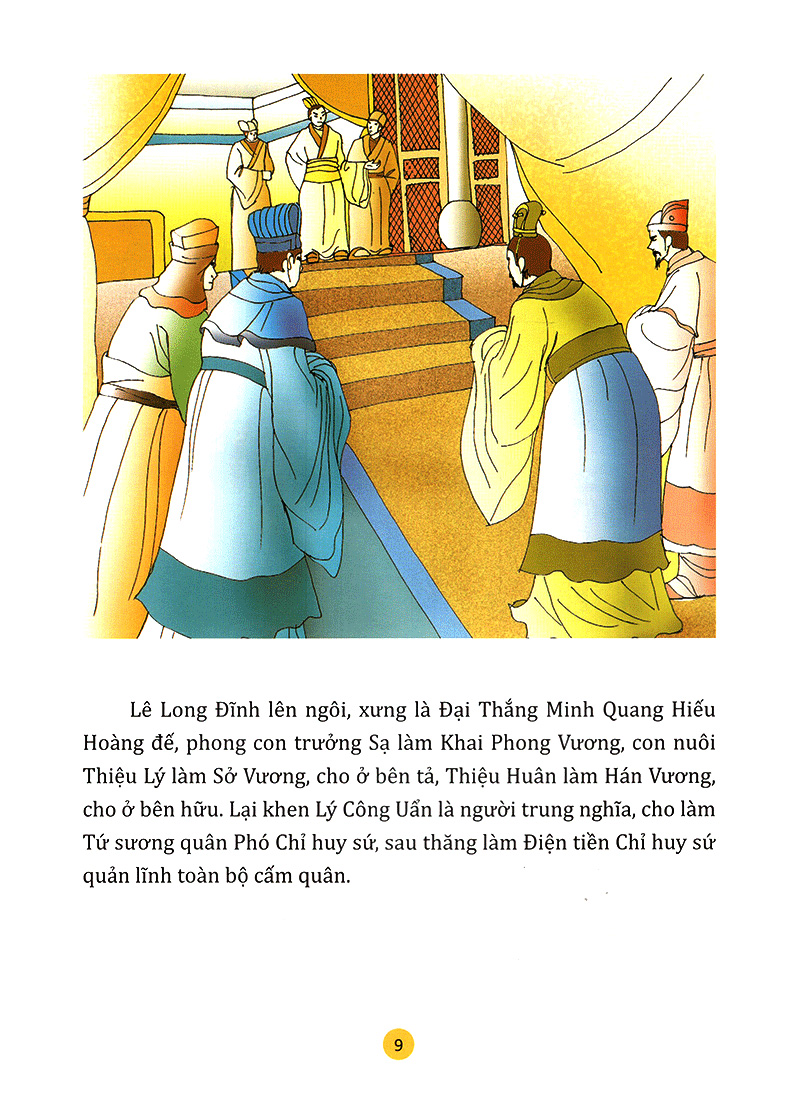 truyện tranh lịch sử việt nam - lý triều dựng thăng long, mở nghiệp (sách màu)