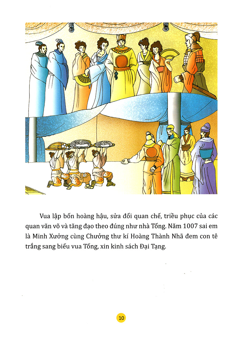 truyện tranh lịch sử việt nam - lý triều dựng thăng long, mở nghiệp (sách màu)