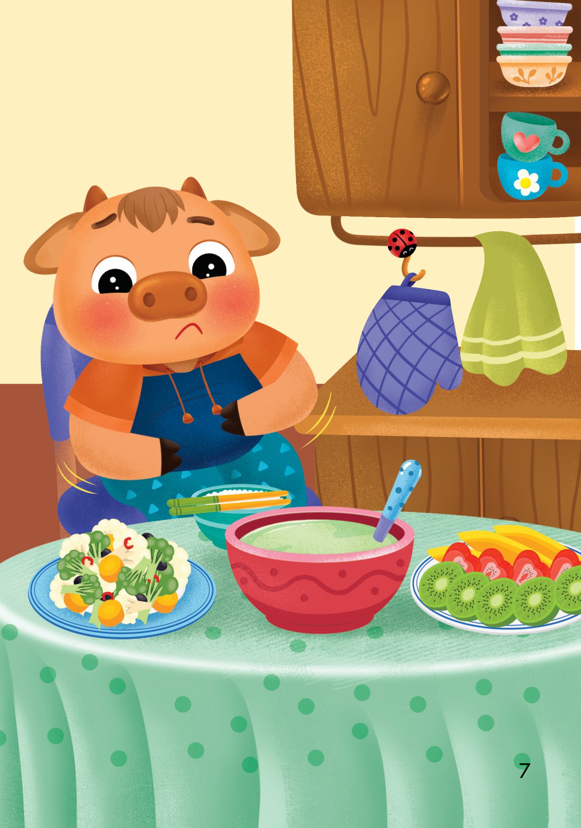 truyện tranh song ngữ việt-anh cho bé - ăn đúng cách, uống đúng mực - improving your eating habits