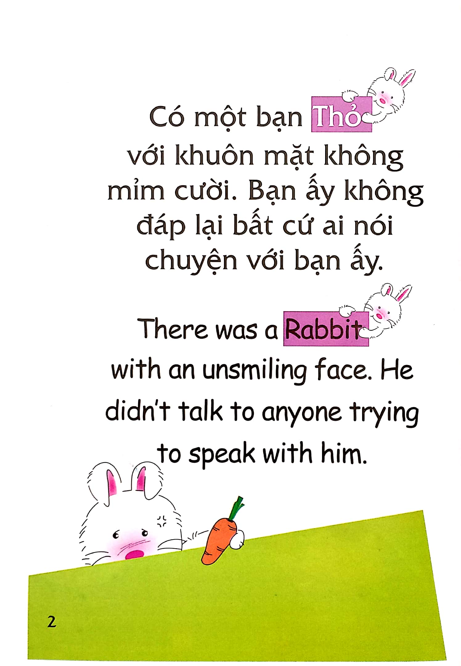 truyện tranh song ngữ việt - anh cho bé - bunny loves candies - thỏ con thích ăn kẹo ngọt