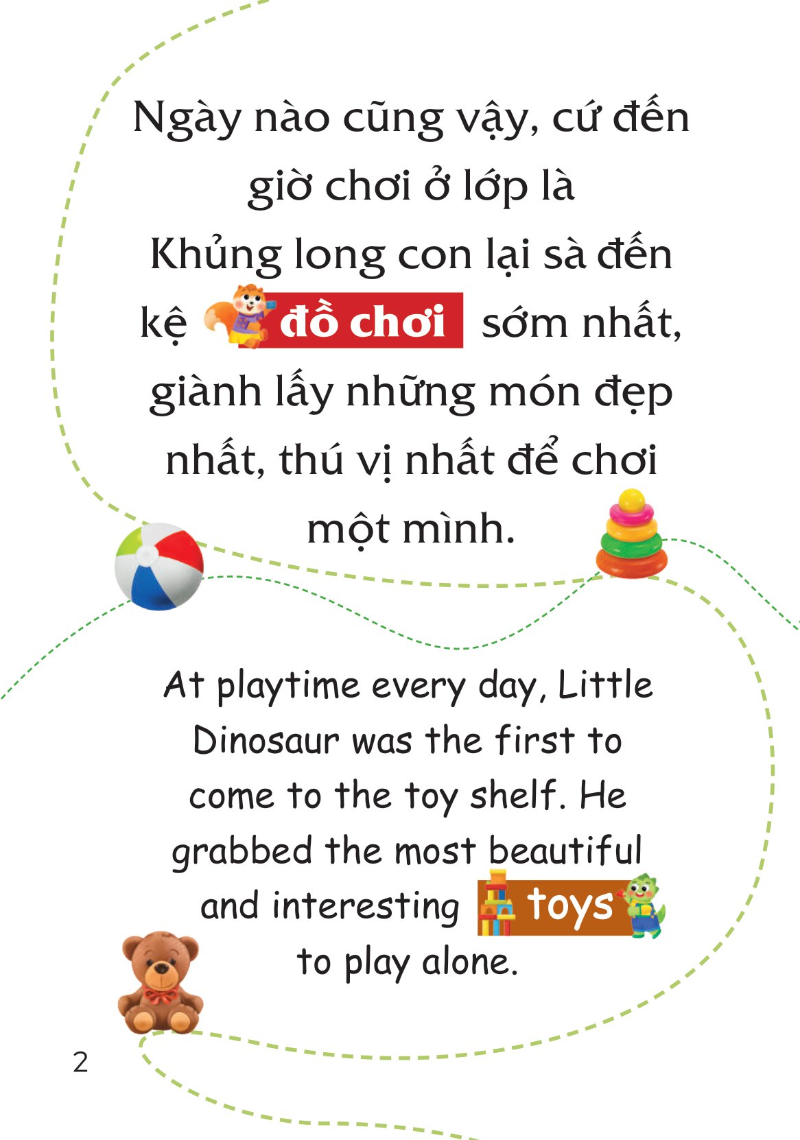 truyện tranh song ngữ việt-anh cho bé - chân thành chia sẻ, vui vẻ bên nhau - when you share, you have great joy