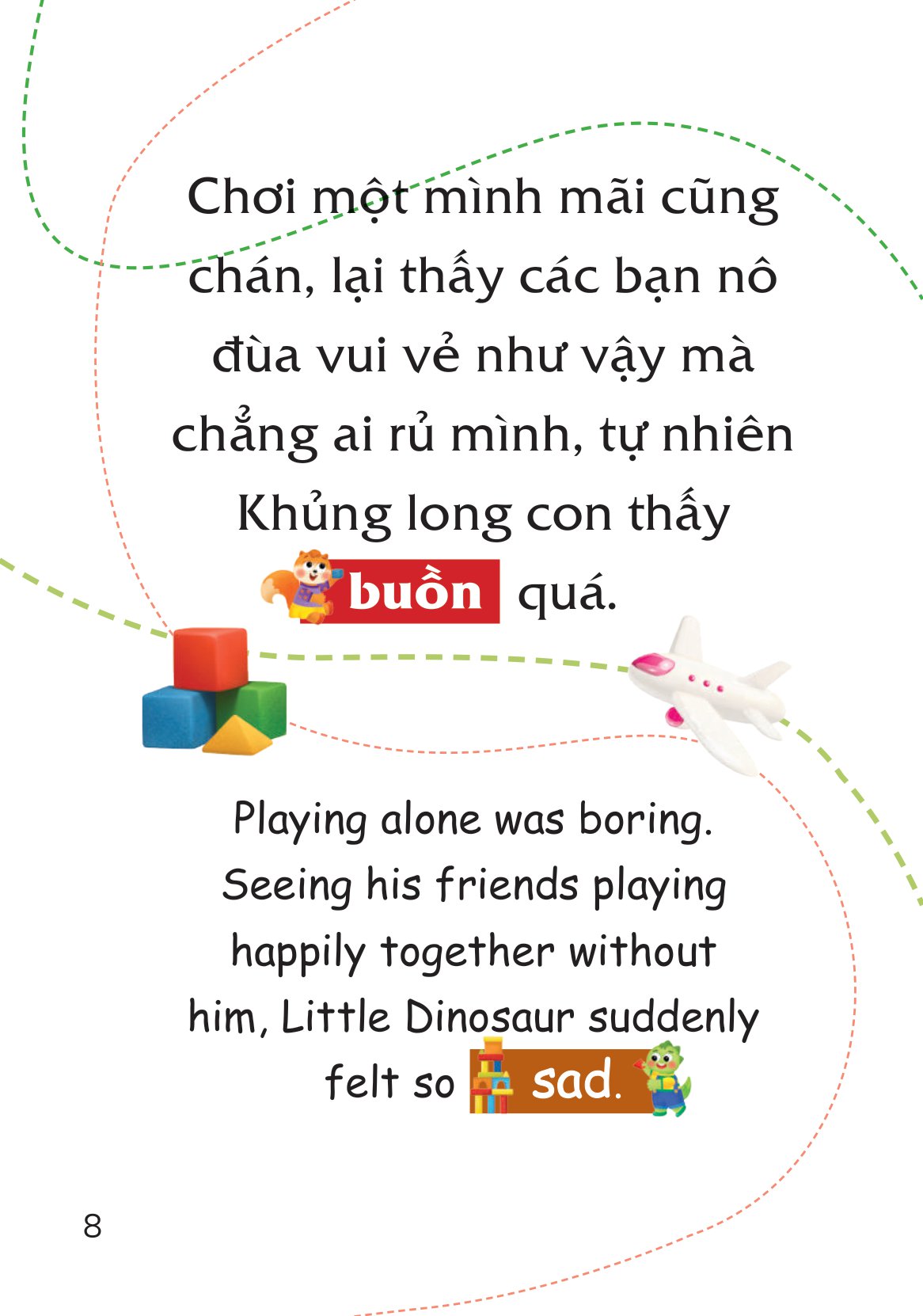 truyện tranh song ngữ việt-anh cho bé - chân thành chia sẻ, vui vẻ bên nhau - when you share, you have great joy