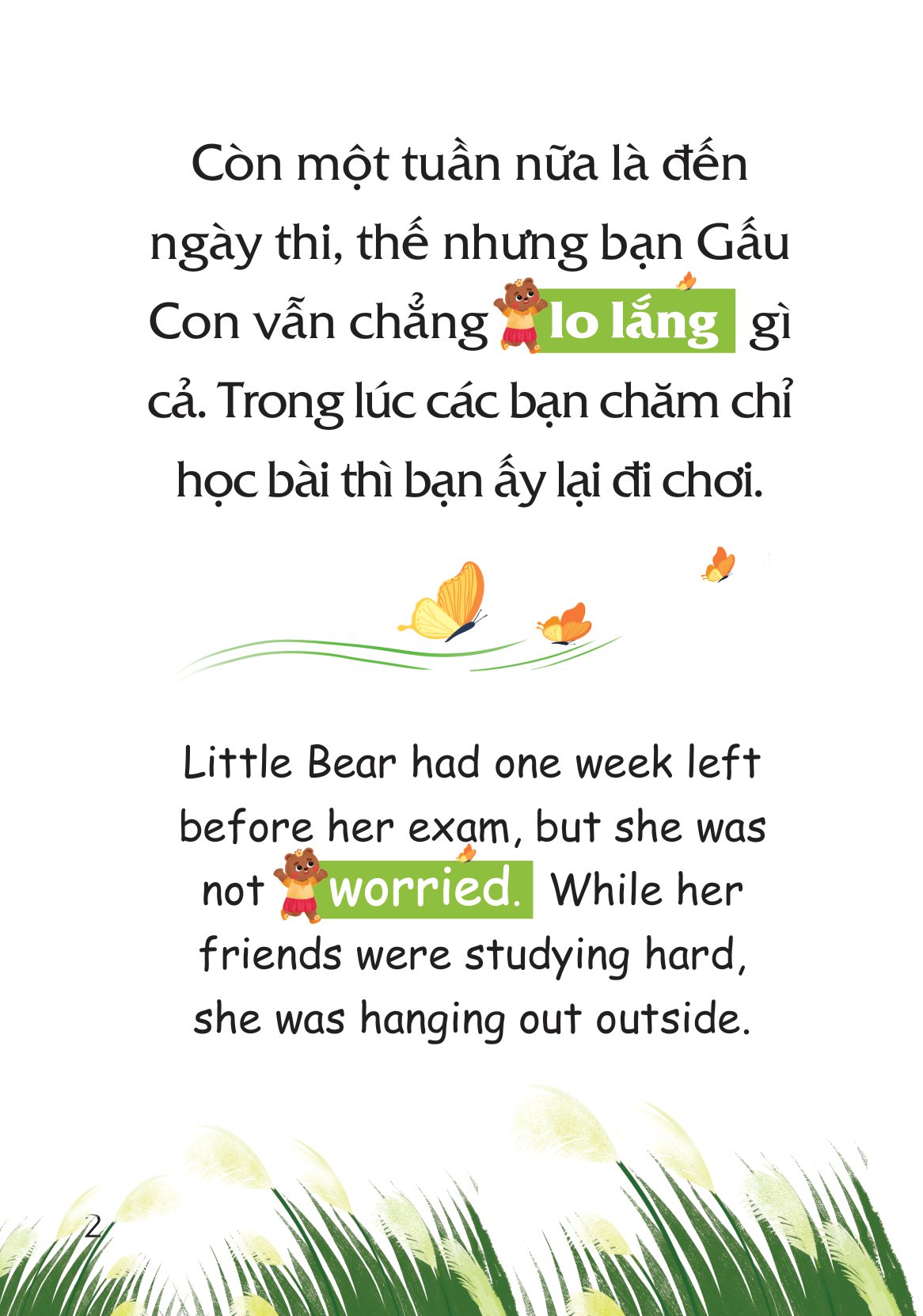 truyện tranh song ngữ việt-anh cho bé - chưa học bài xong, đừng đi chơi nhé! - do not forget to revise your lessons before going out to play
