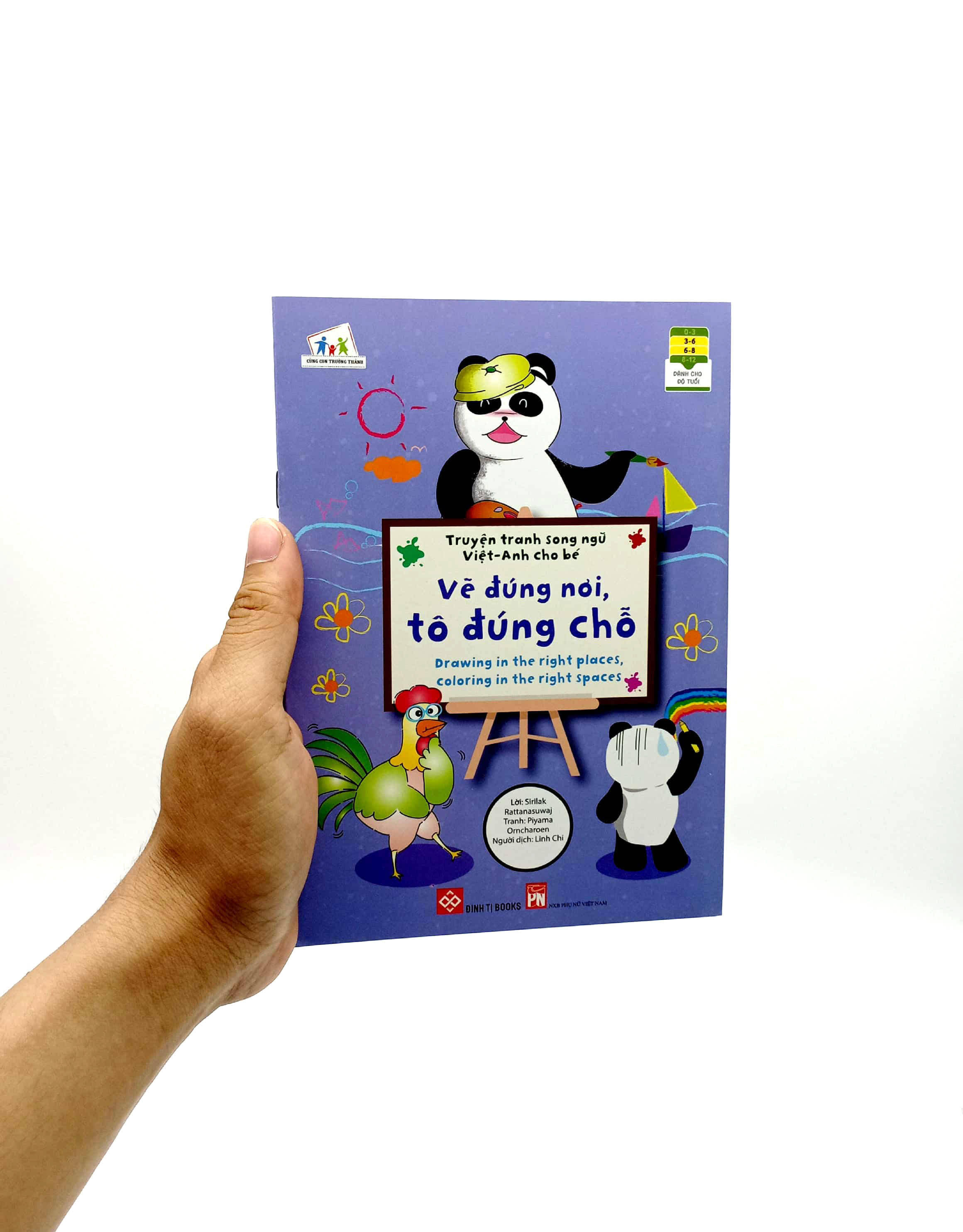 truyện tranh song ngữ việt - anh cho bé - drawing in the right places, coloring in the right spaces - vẽ đúng nơi, tô đúng chỗ