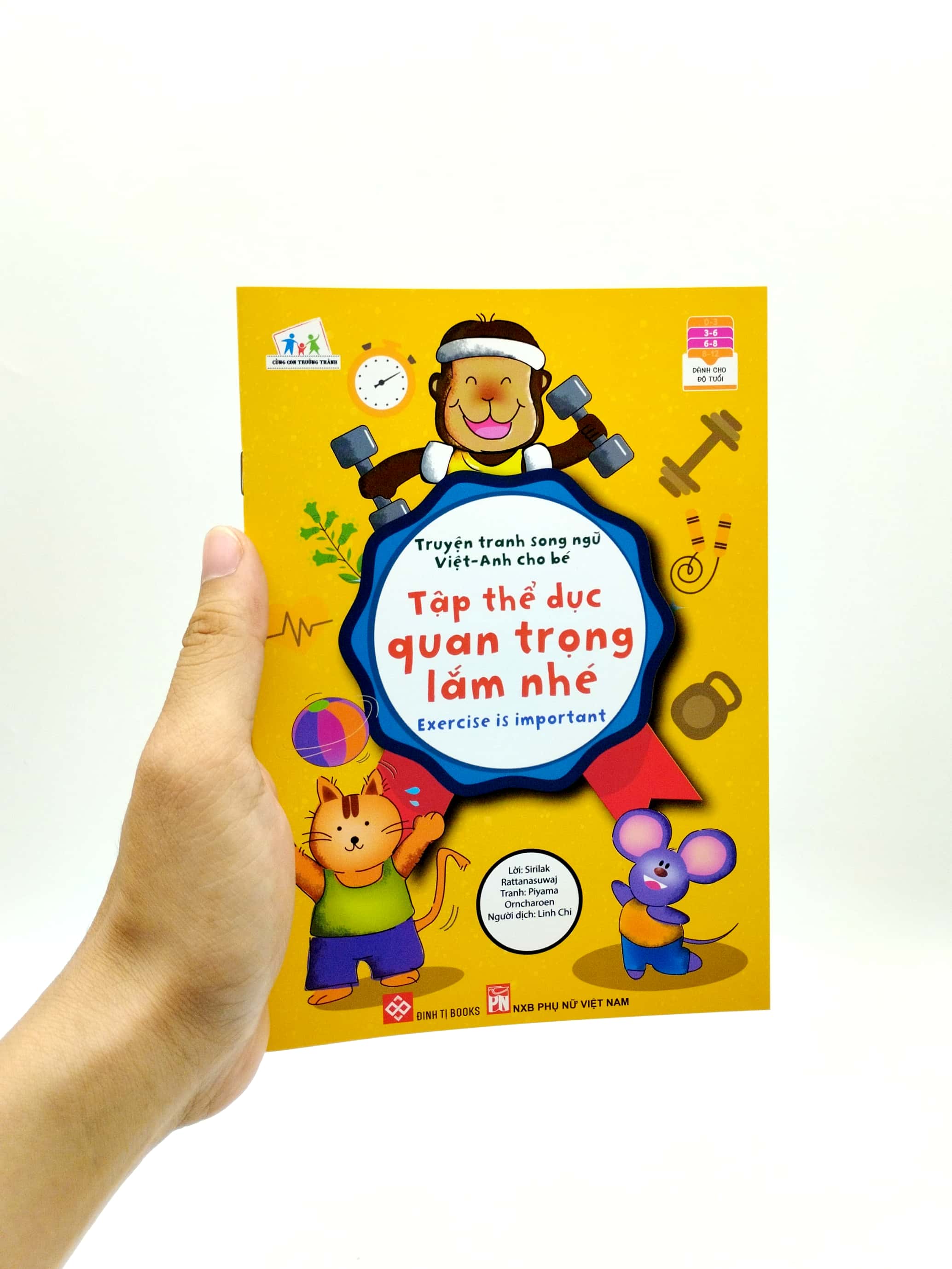 truyện tranh song ngữ việt - anh cho bé - exercise is important - tập thể dục quan trọng lắm nhé