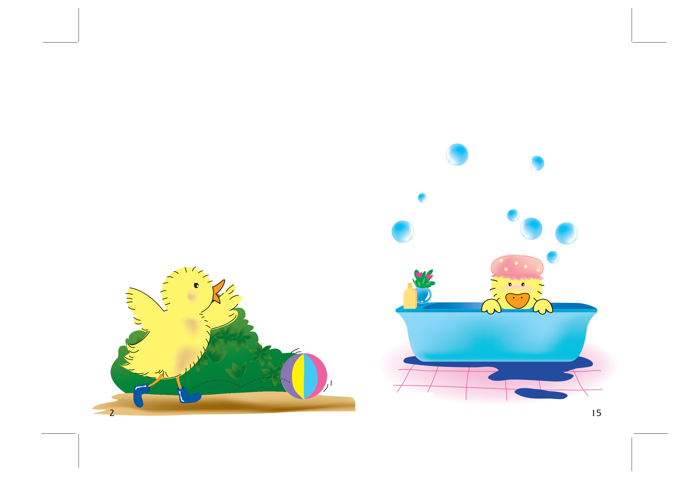 truyện tranh song ngữ việt - anh cho bé - keeping your body clean and friends are always near you - tắm sạch tắm thơm, bạn thương bạn mến