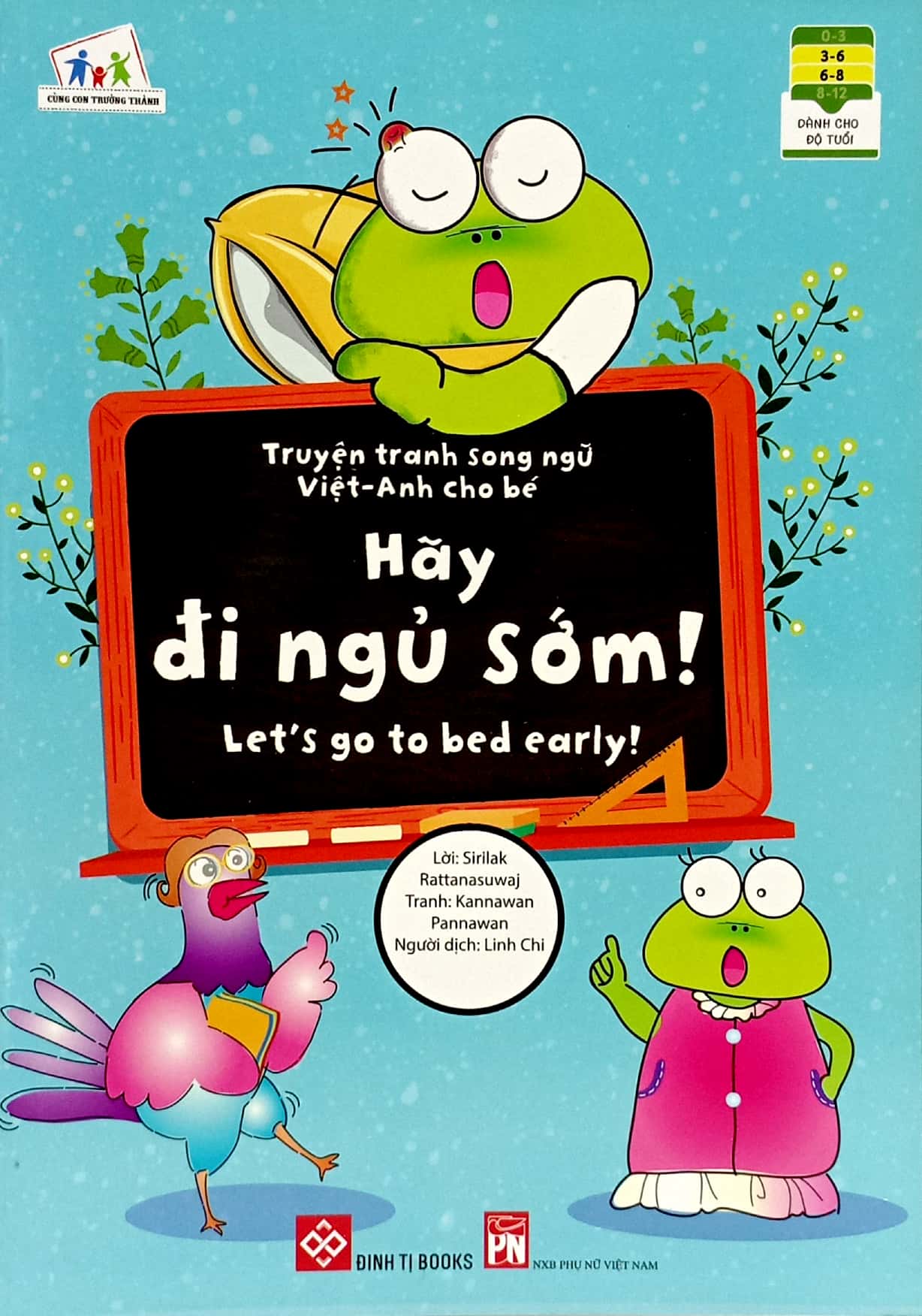 truyện tranh song ngữ việt - anh cho bé - letℹs go to bed early! - hãy đi ngủ sớm!